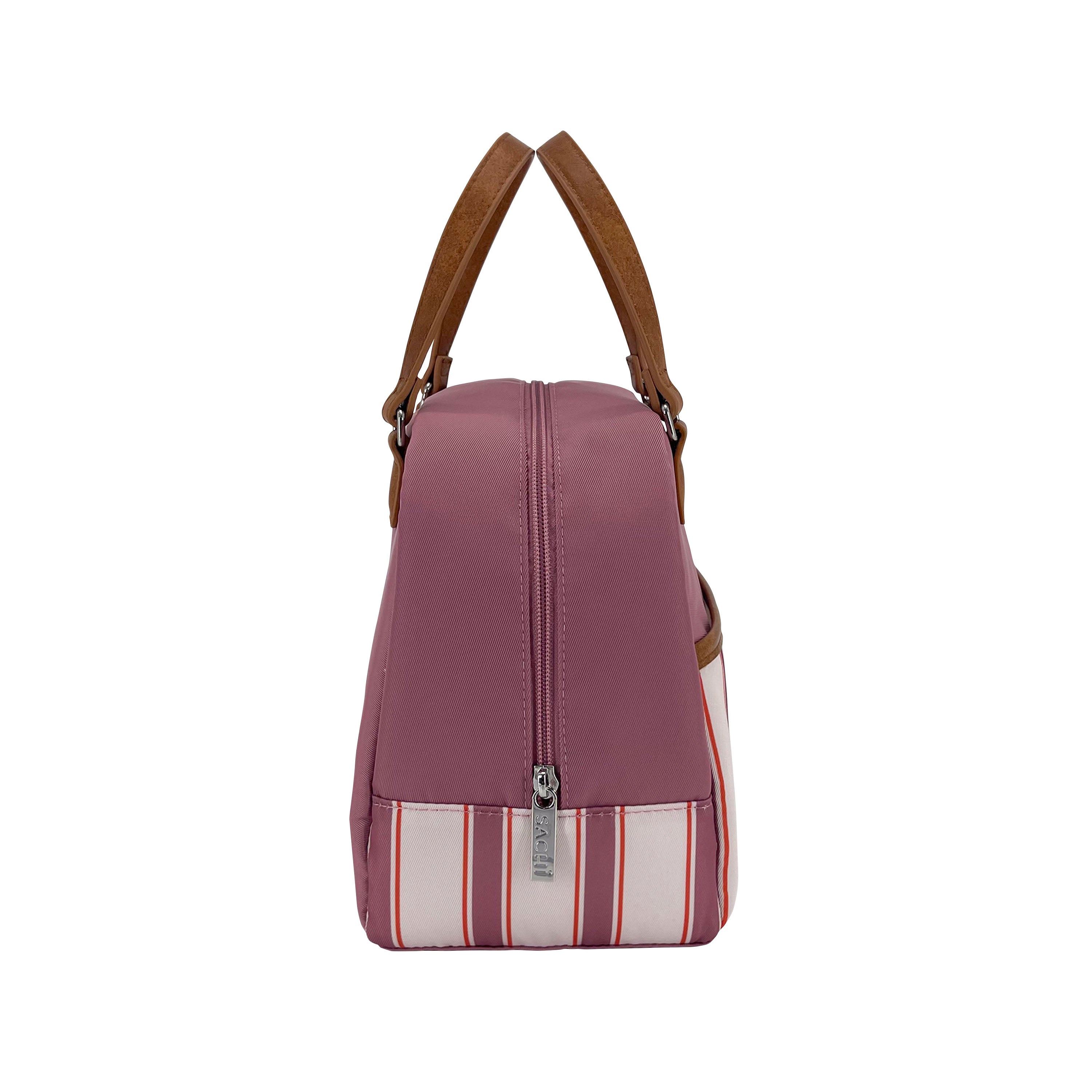 Sachi Insulated Cali Lunch Bag  - Blush Stripes