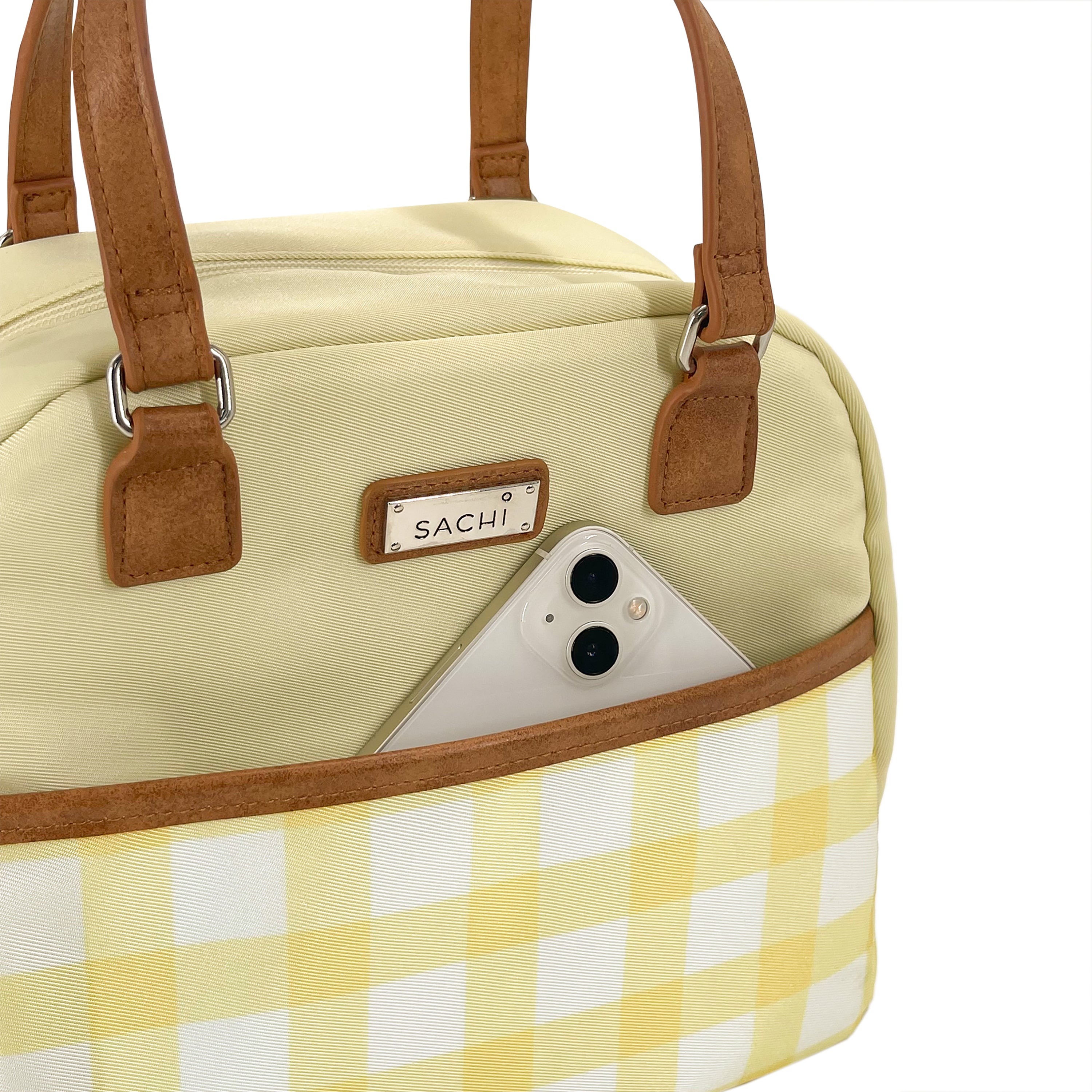 Sachi Insulated Cali Lunch Bag  - Daffodil Gingham