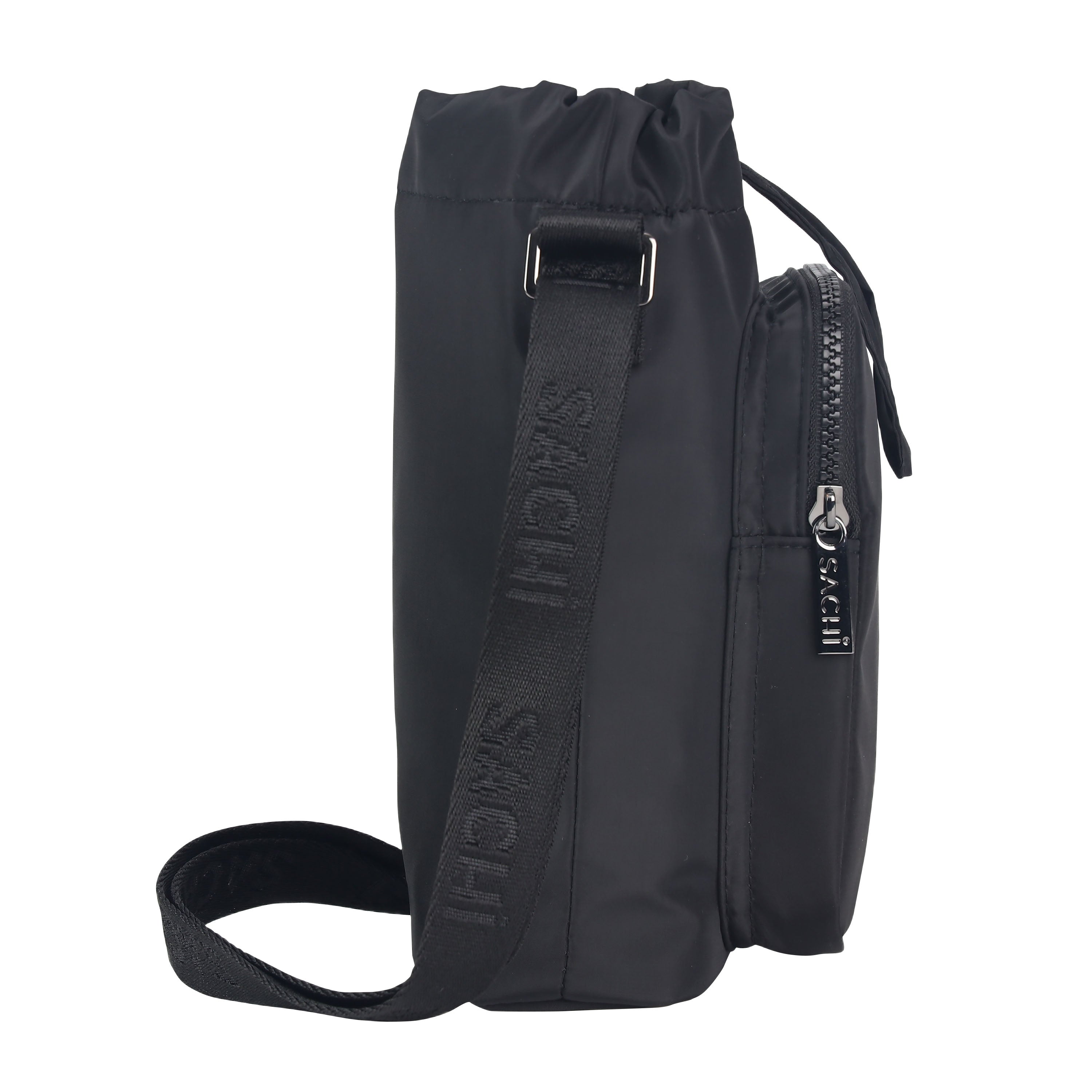 Sachi Crossbody Lite Insulated Bottle Bag - Black