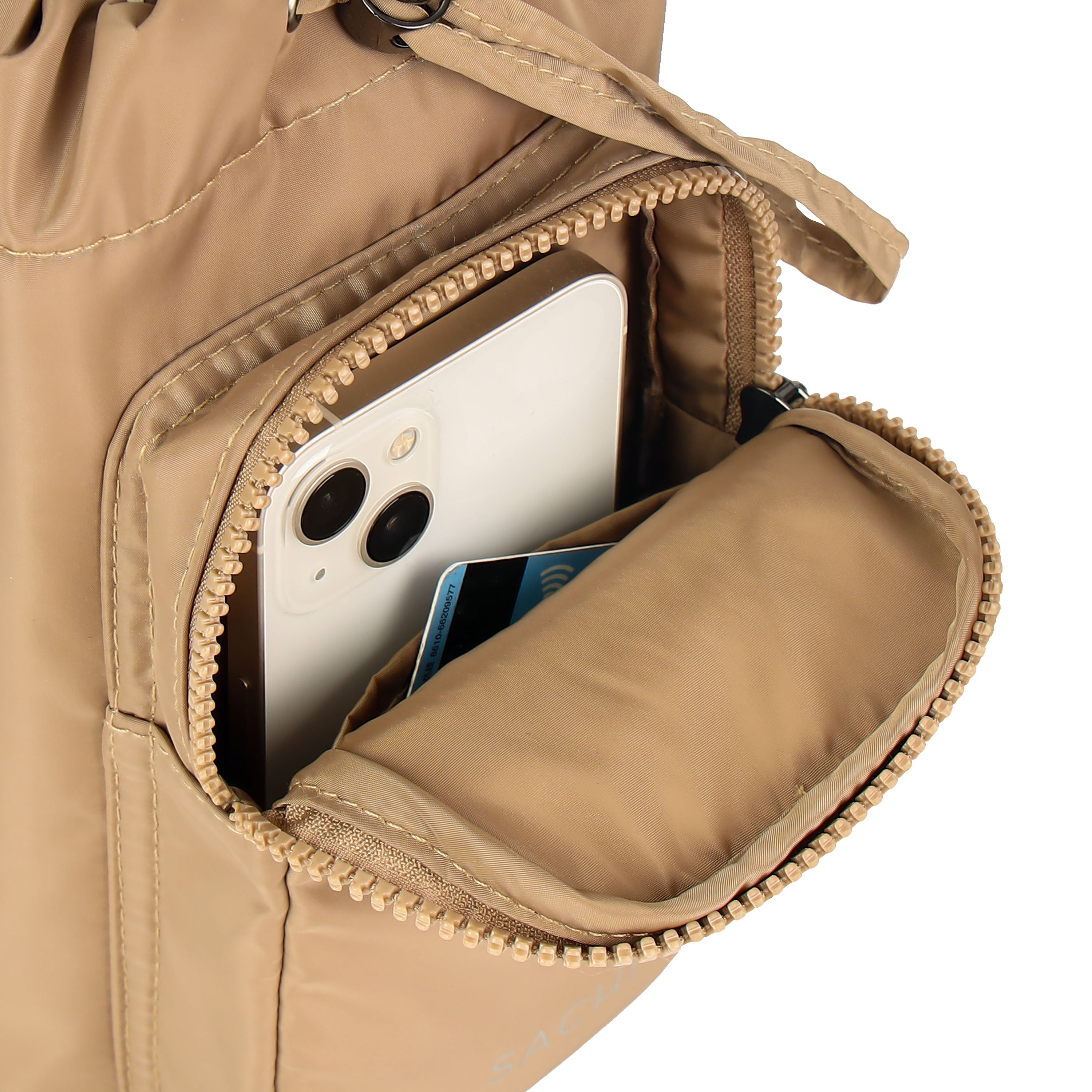 Sachi Crossbody Lite Insulated Bottle Bag - Latte