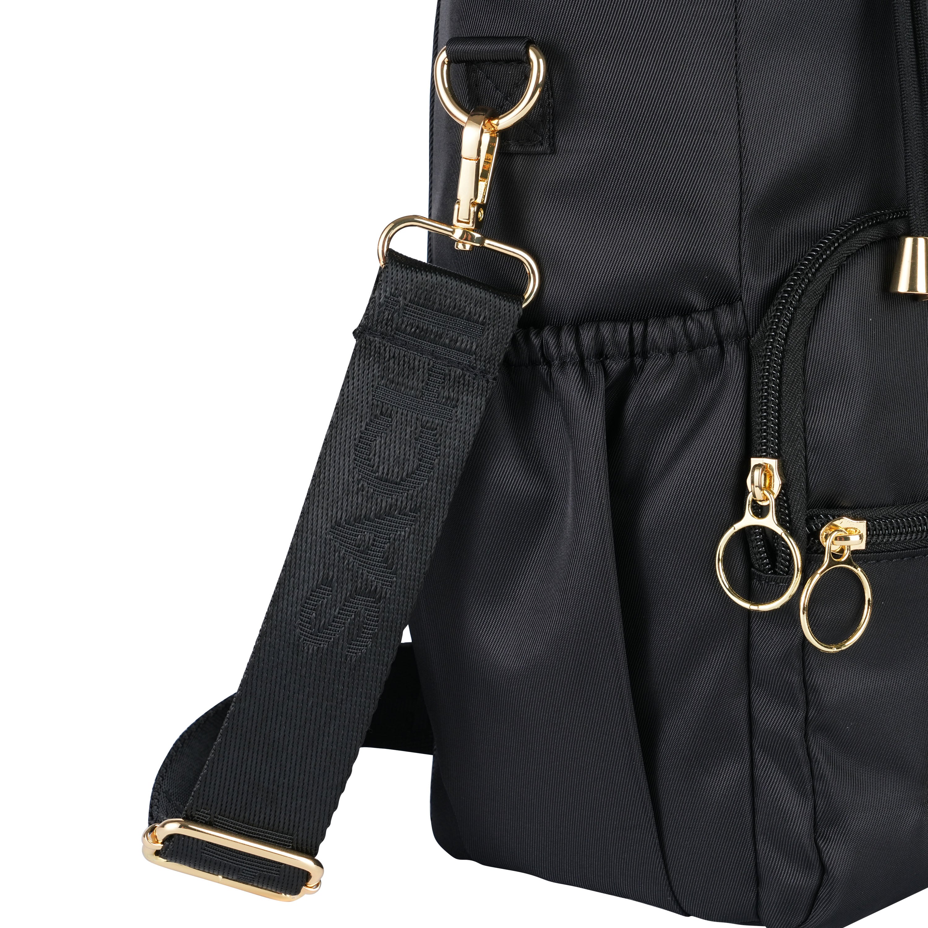 Sachi Crossbody Insulated Bottle Bag - Black