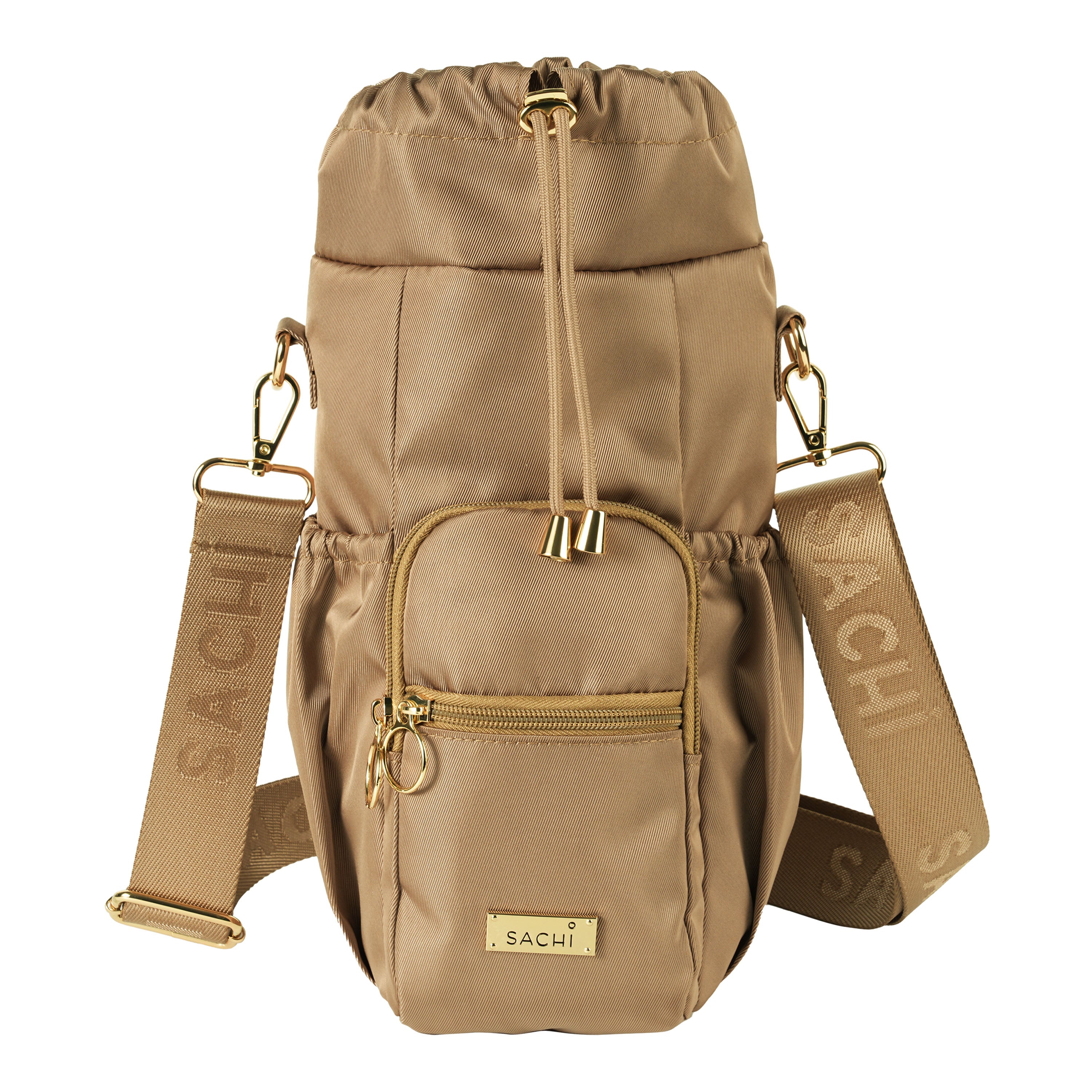 Sachi Crossbody Insulated Bottle Bag - Latte
