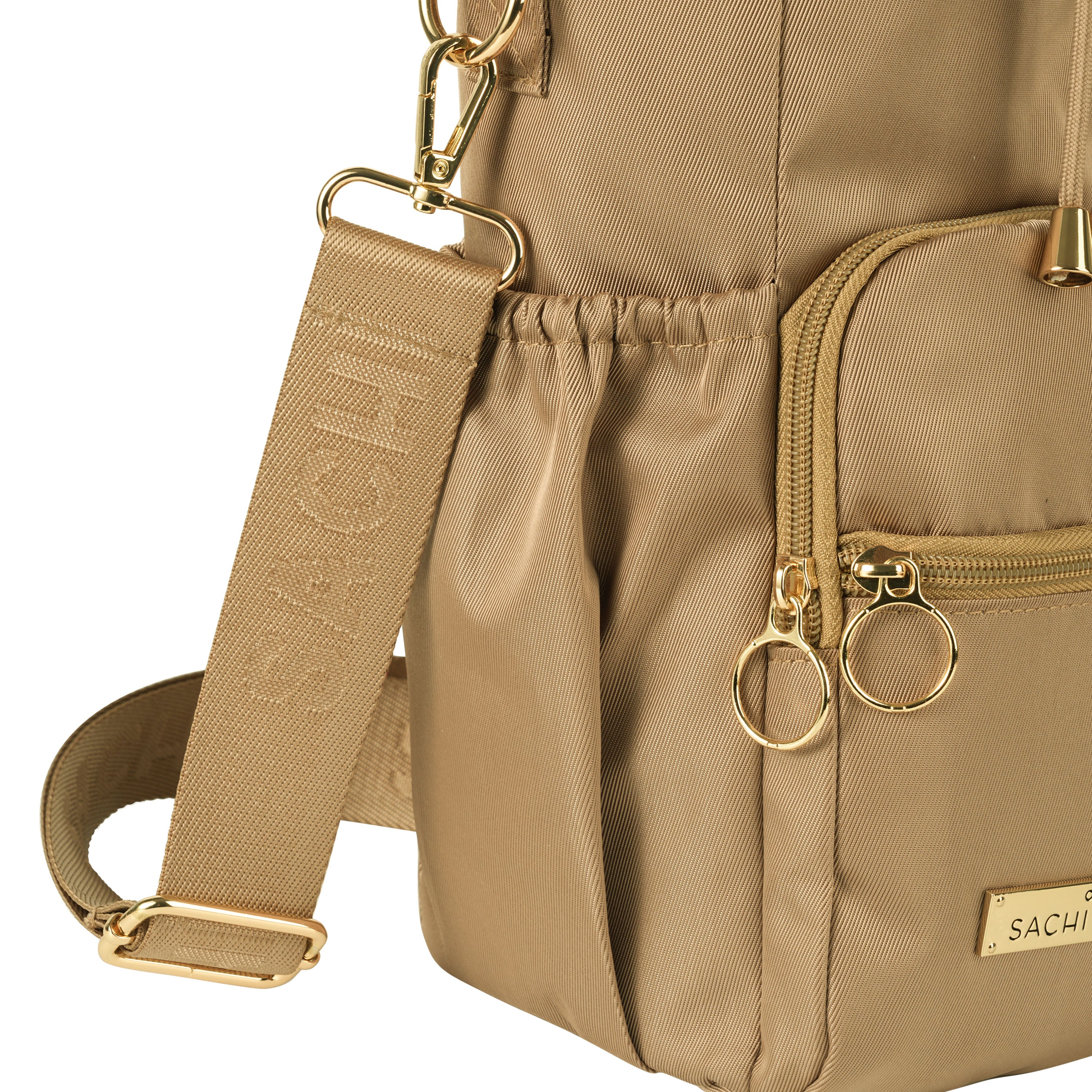 Sachi Crossbody Insulated Bottle Bag - Latte