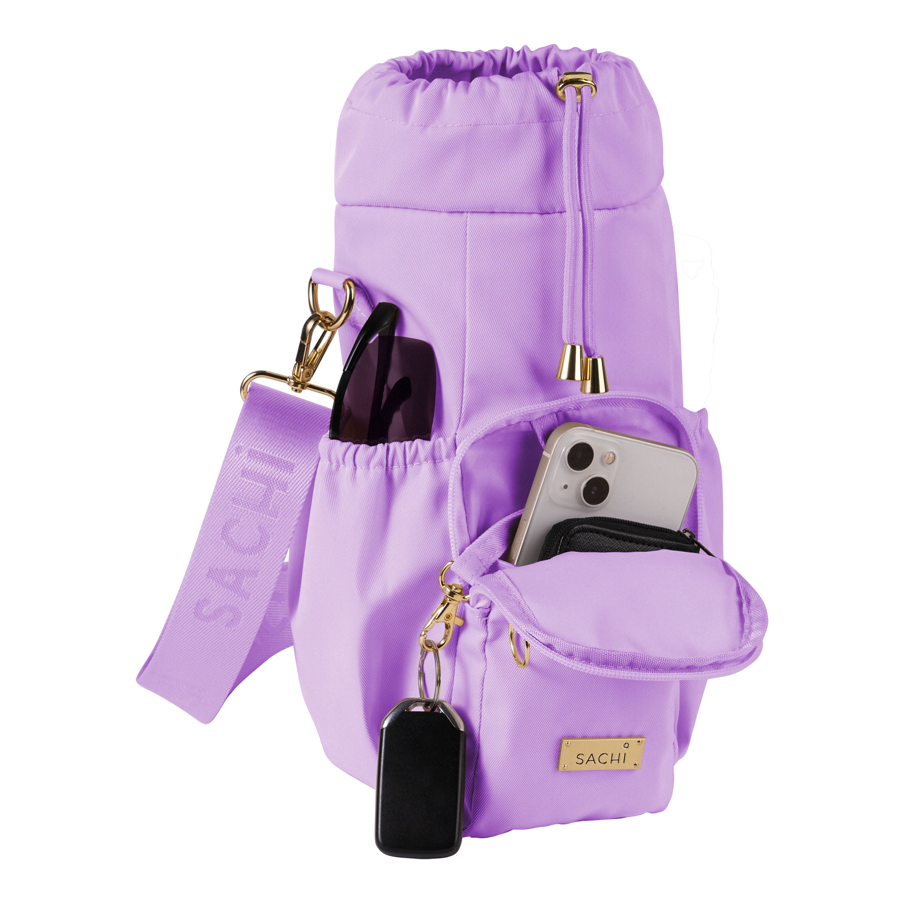 Sachi Crossbody Insulated Bottle Bag - Orchid