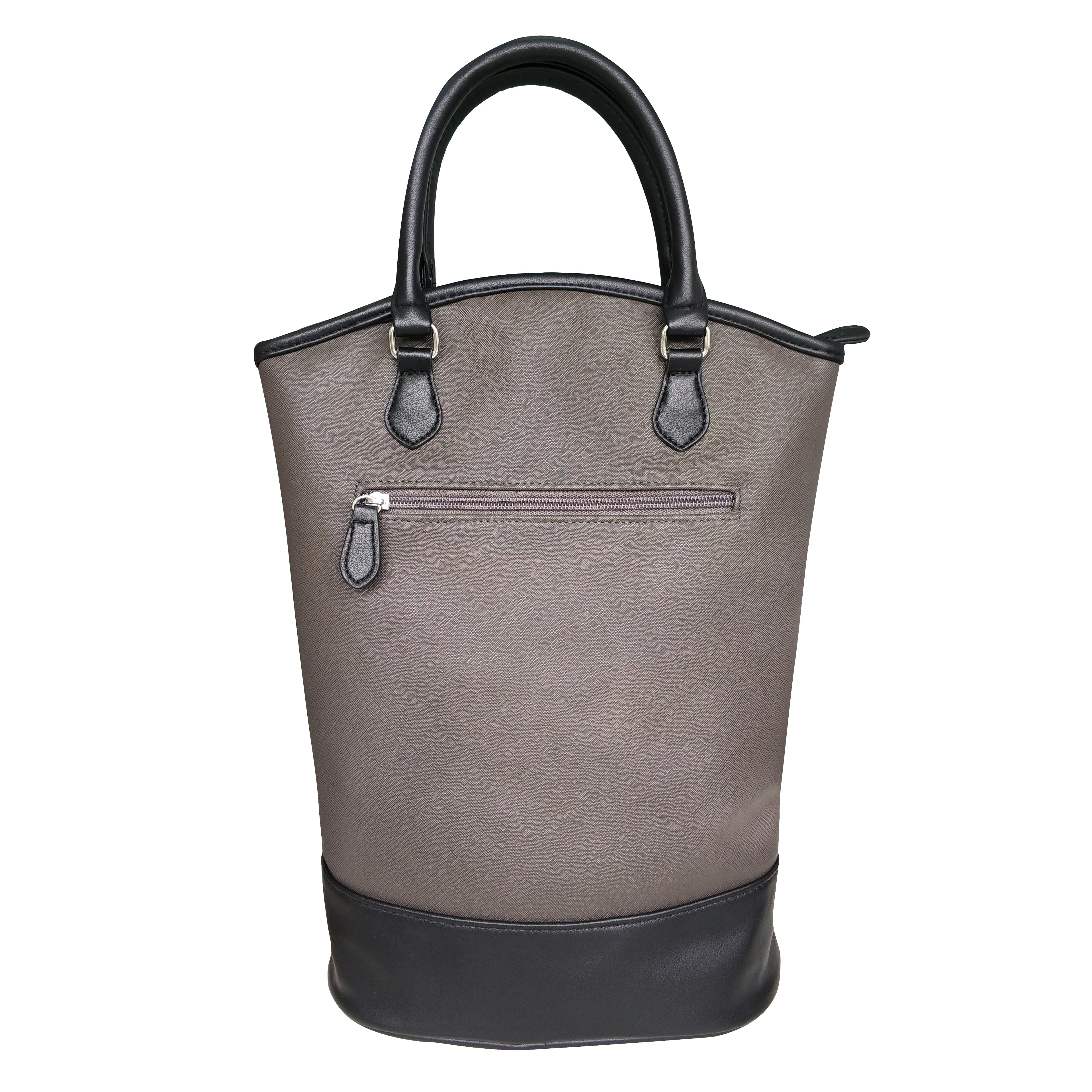 Sachi Insulated Two Bottle Wine Tote - Charcoal