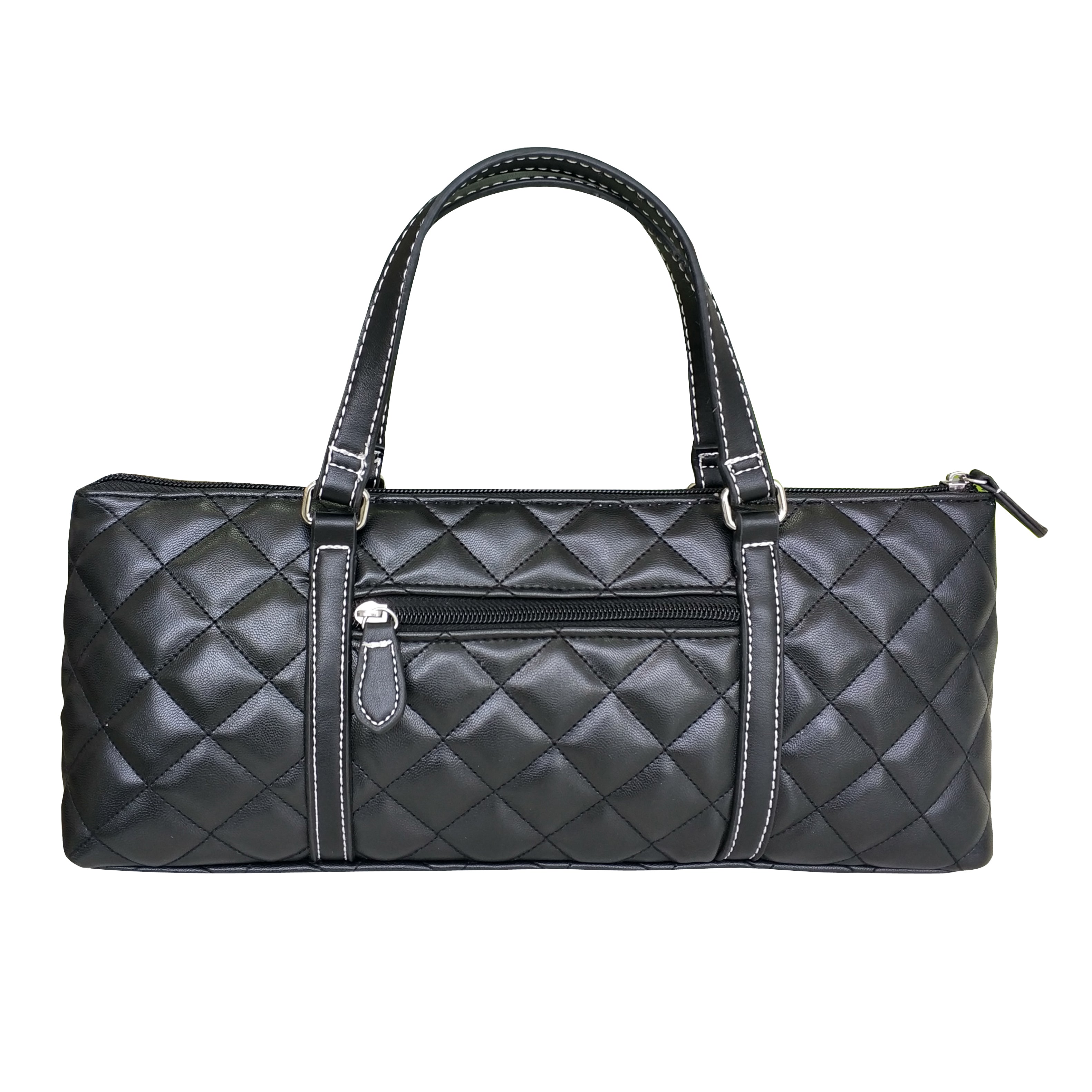Sachi Insulated Wine Purse - Quilted Black