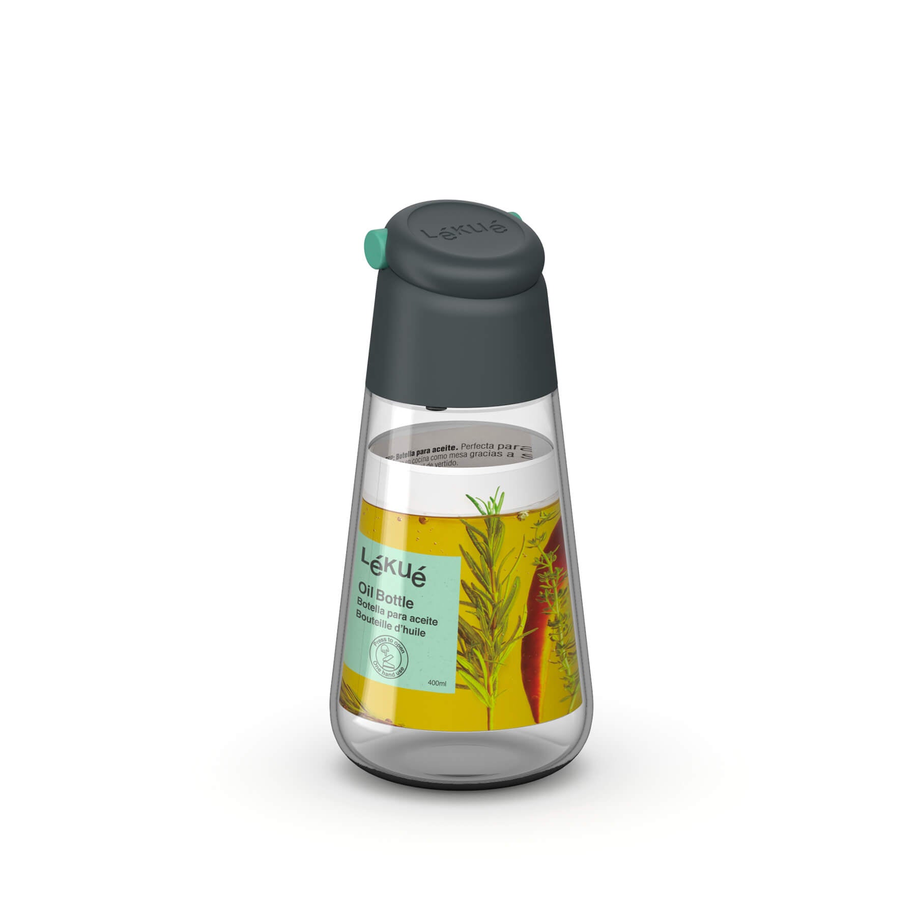 Lékué Oil Bottle 400ml Glass Combo
