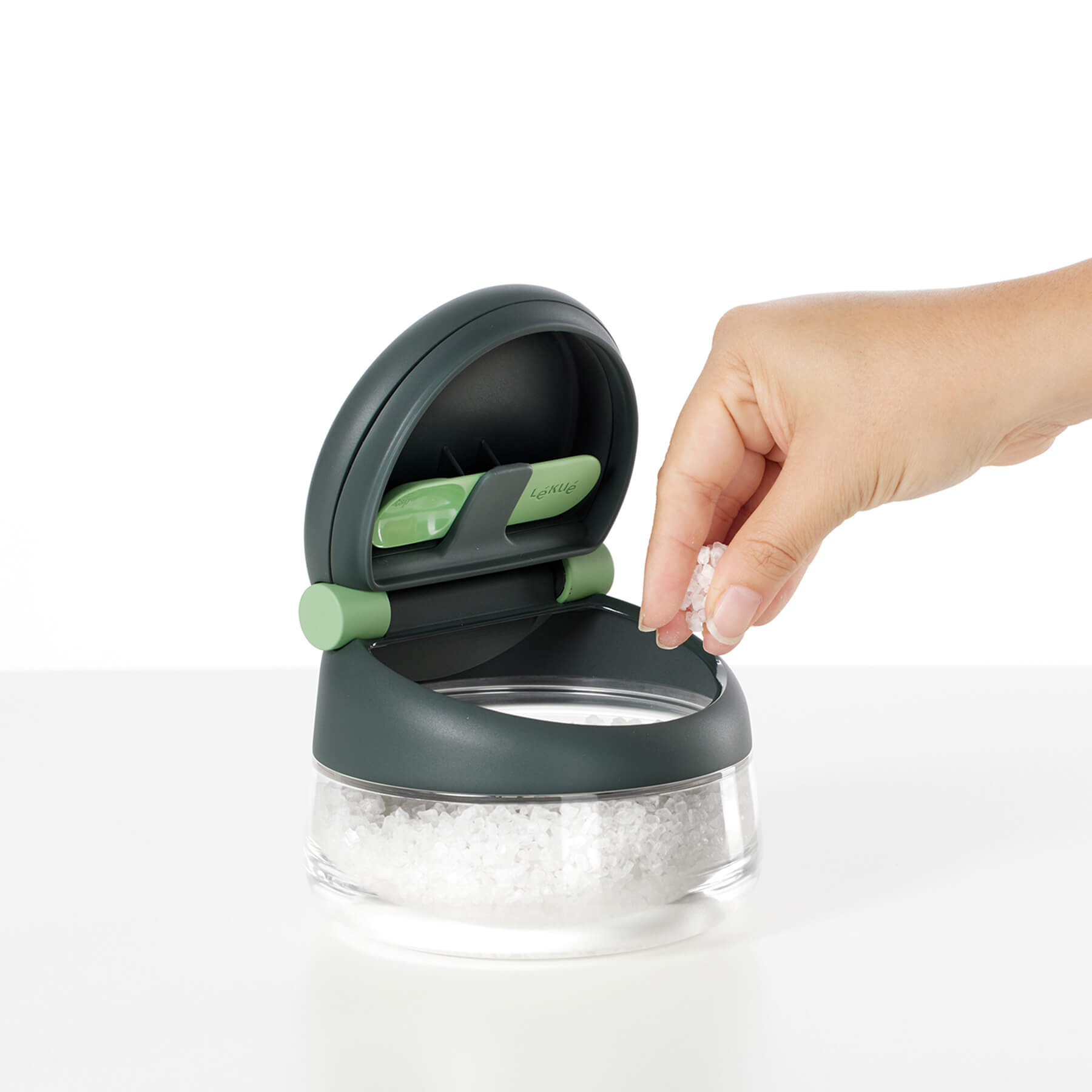 Lékué Salt Cellar 500ml with Spoon