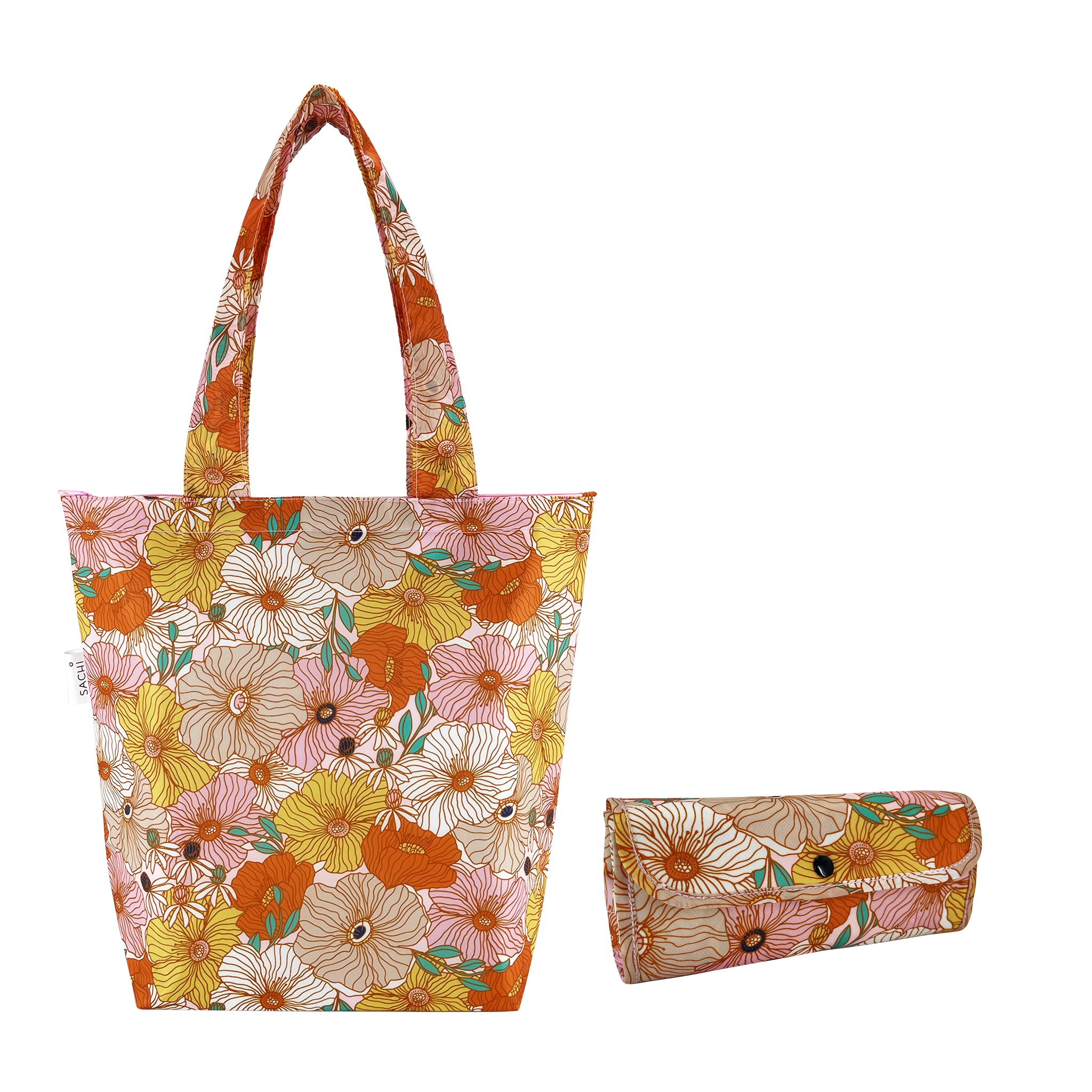 Sachi Insulated Market Tote - Retro Floral