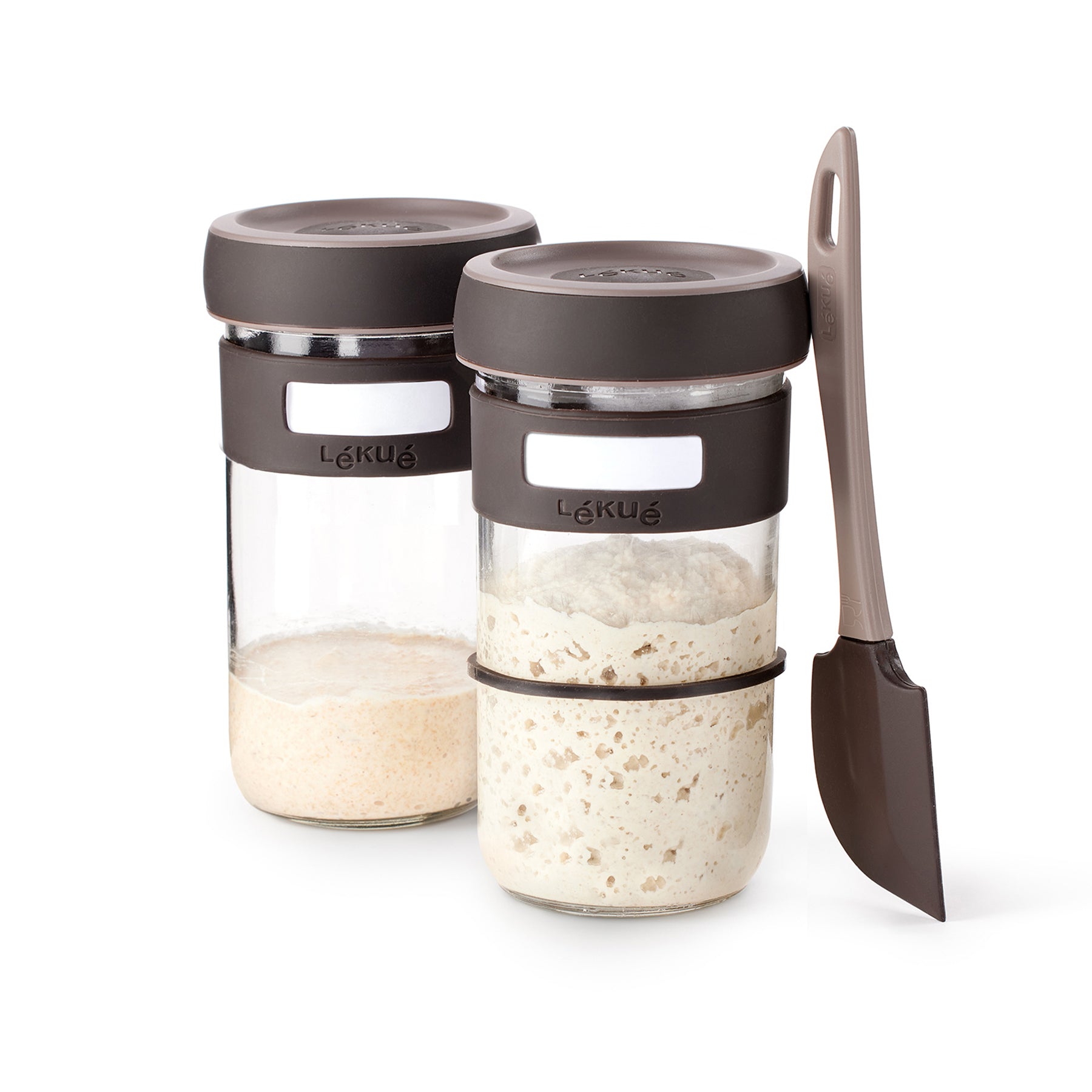 Lékué Sourdough Starter Set 700ml Brown
