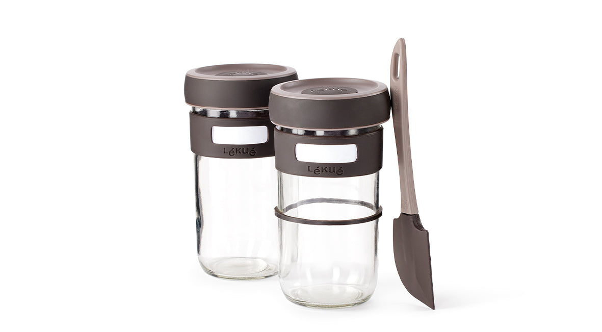 Lékué Sourdough Starter Set 700ml Brown