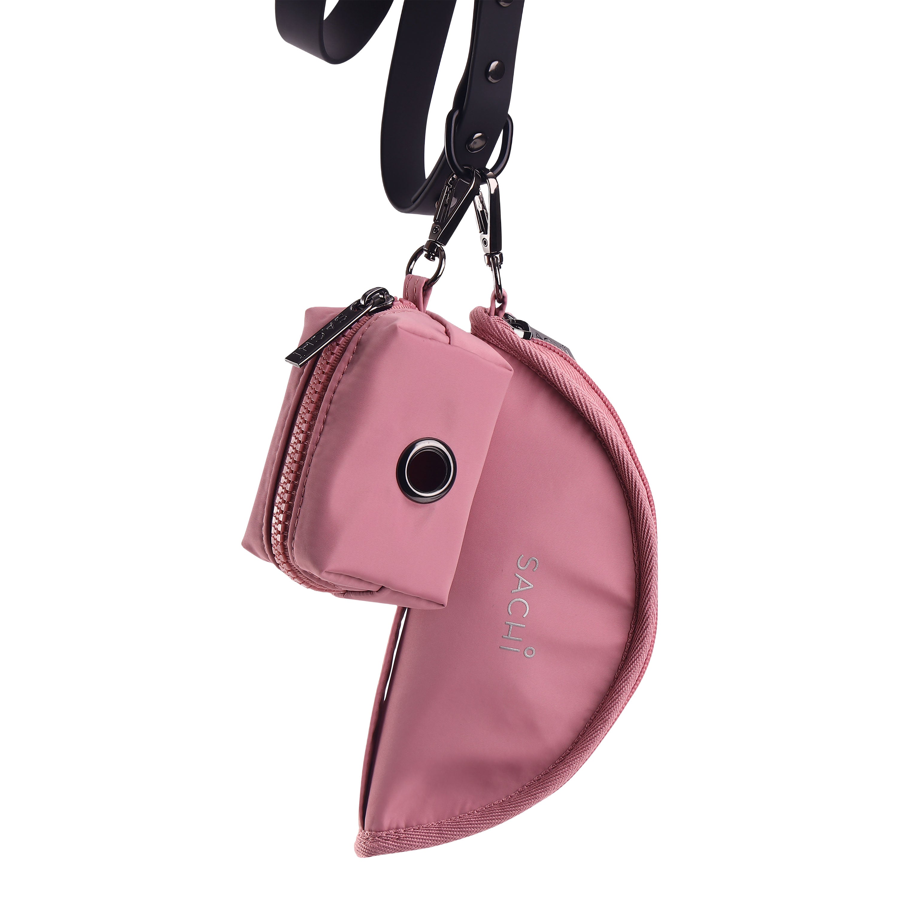 Sachi PupBowl Portable Folding Dog Bowl - Blush