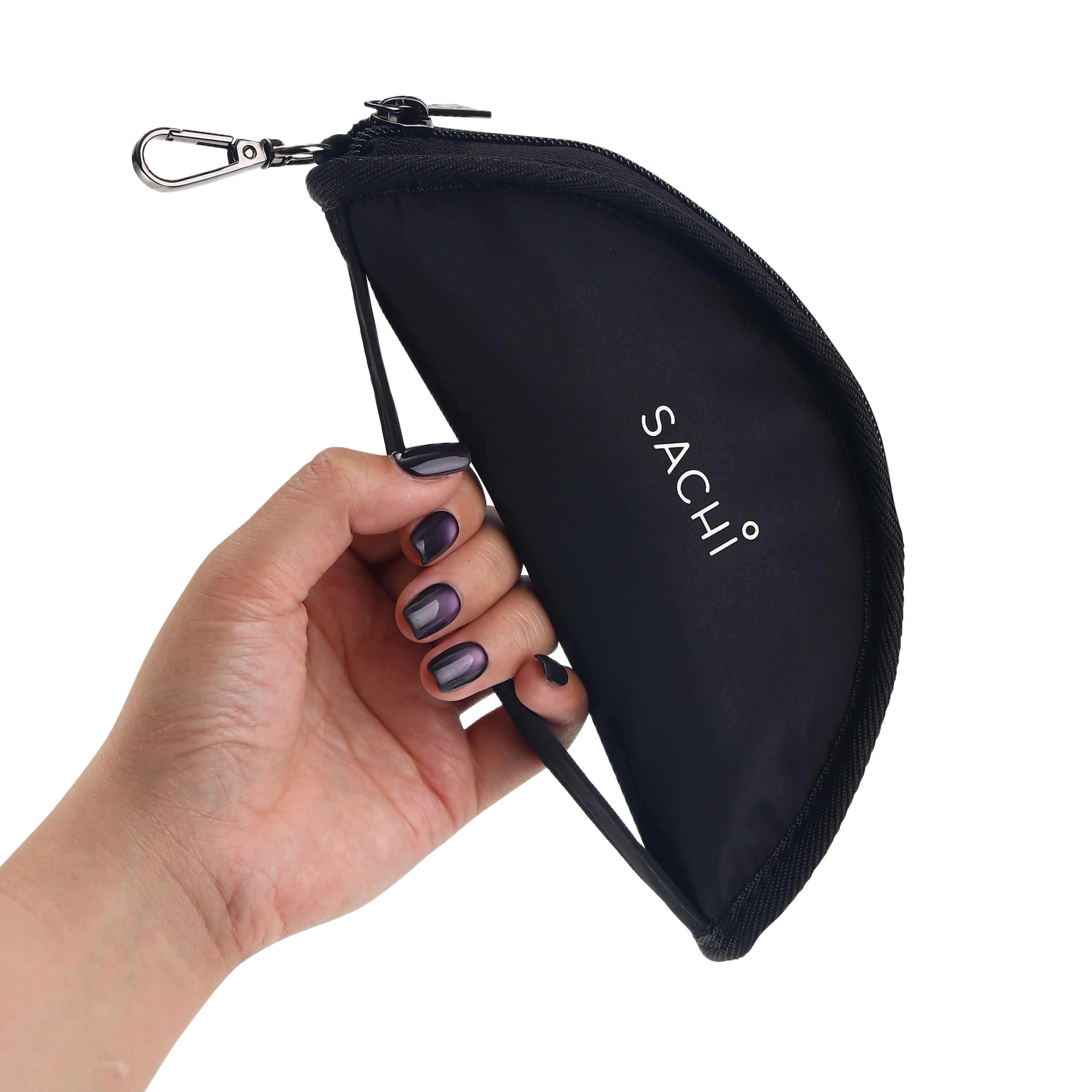 Sachi PupBowl Portable Folding Dog Bowl - Black