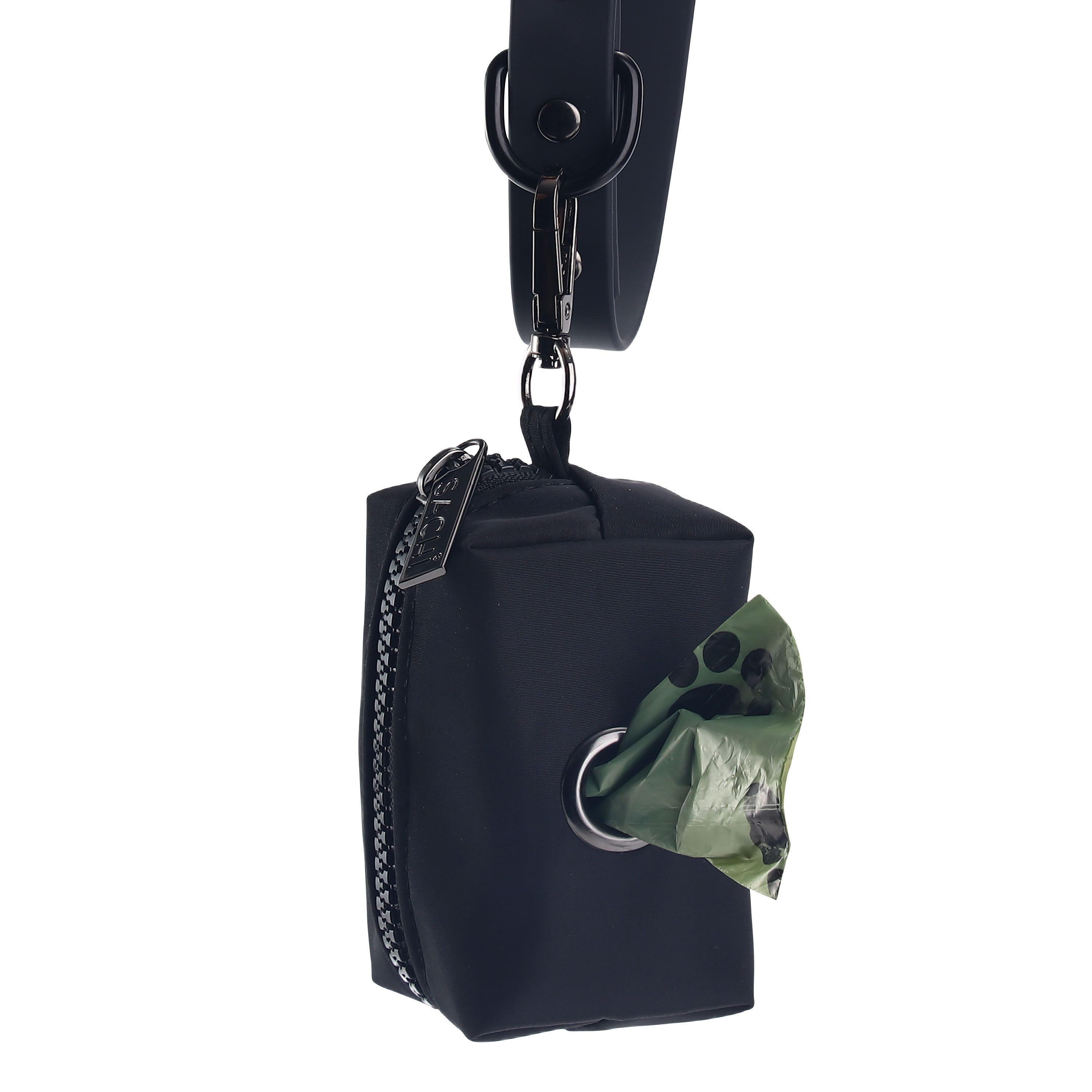 Sachi PupPack Portable Waste Bag Holder - Black