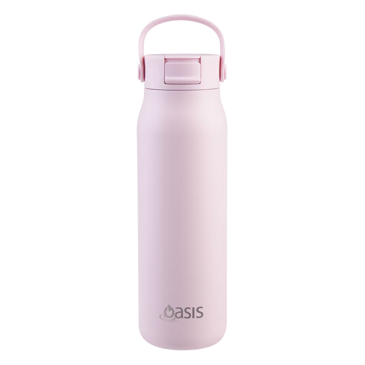 Oasis Sorrento Ceramic Lined Double Wall Sipper Bottle 900ml - Pink Lemonade