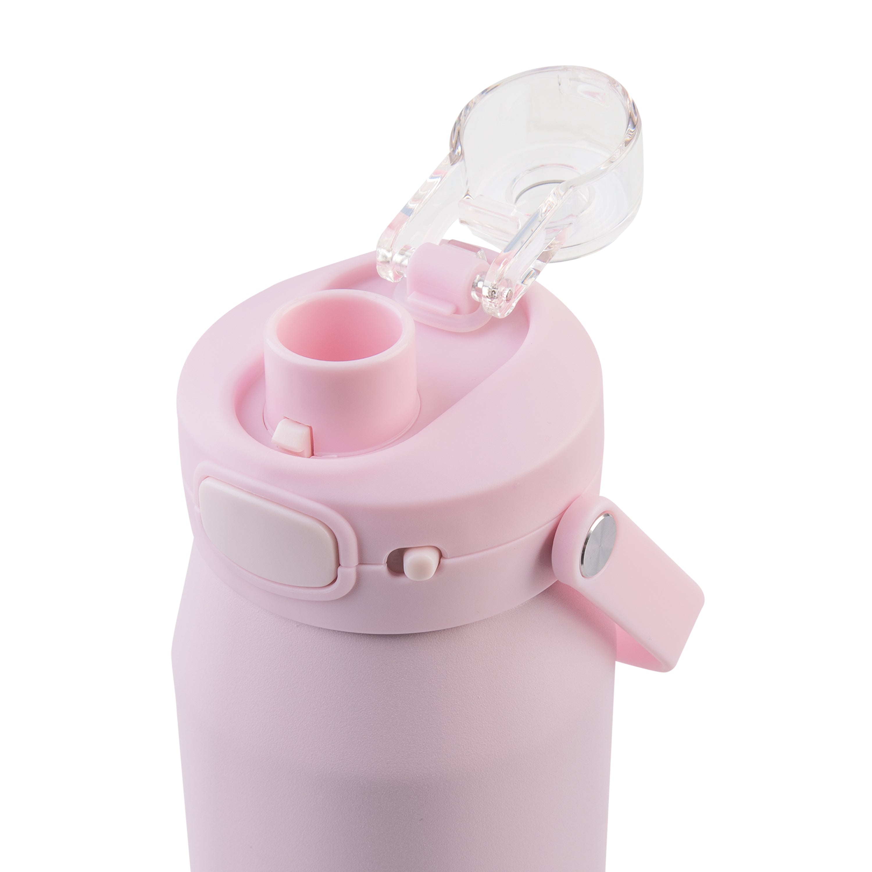Oasis Capri Ceramic Lined Triple Wall Drink Bottle with Quick Release 750ml - Pink Lemonade