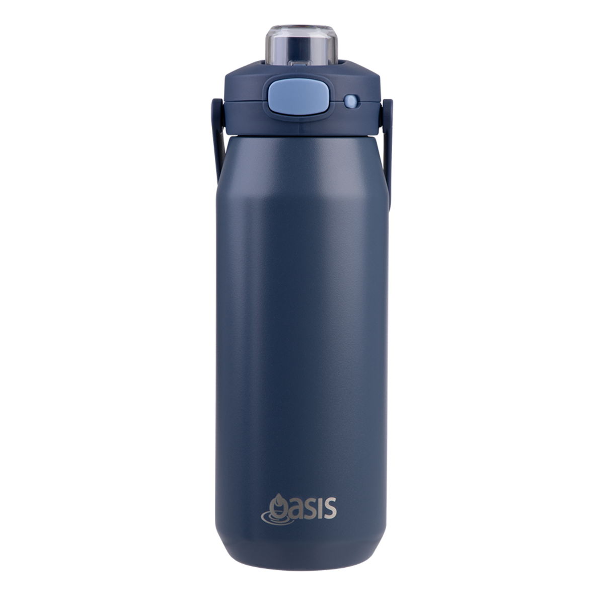 Oasis Capri Ceramic Lined Triple Wall Drink Bottle with Quick Release 750ml - Indigo