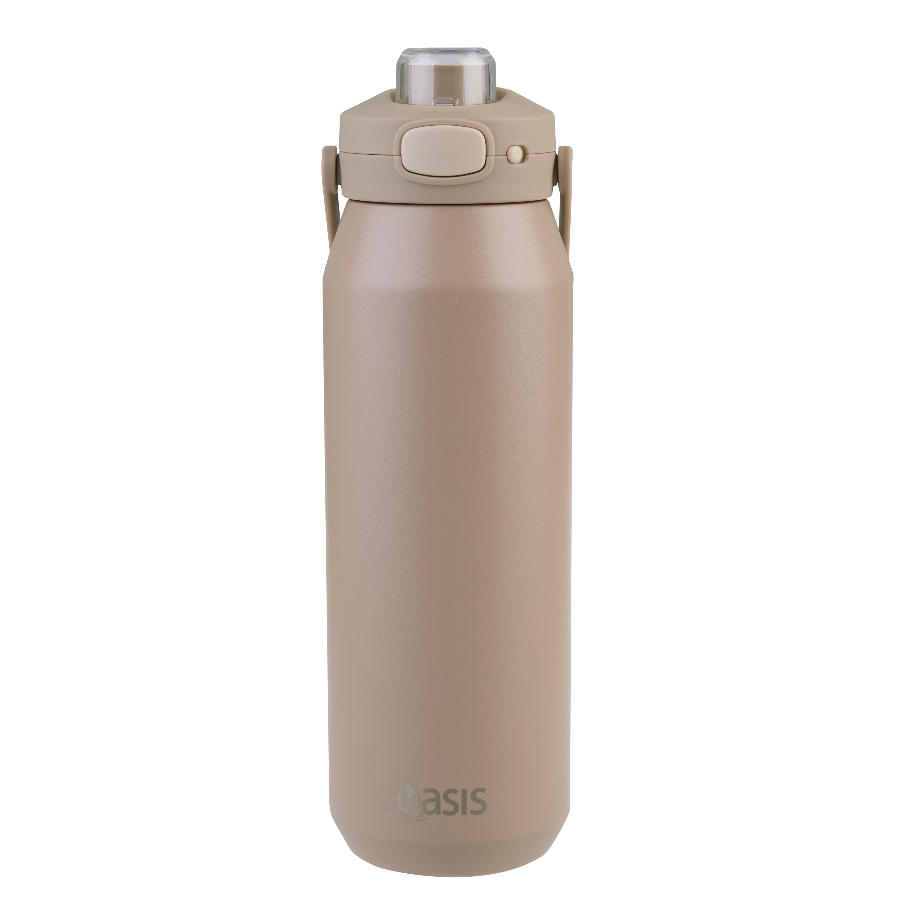 Oasis CapriCeramic Lined Triple Wall Drink Bottle with Quick Release 1L - Latte