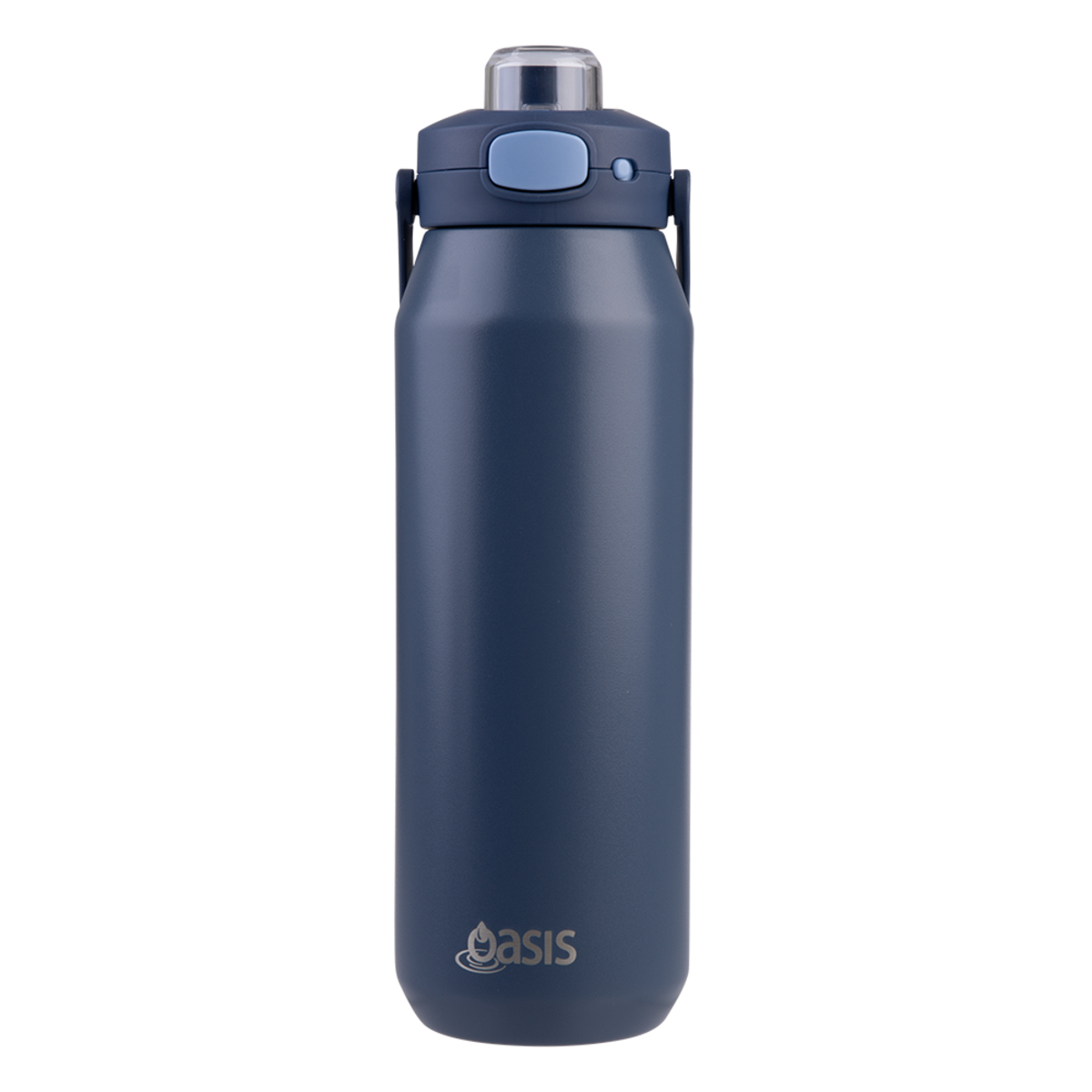 Oasis Capri Ceramic Lined Triple Wall Drink Bottle with Quick Release 1L - Indigo