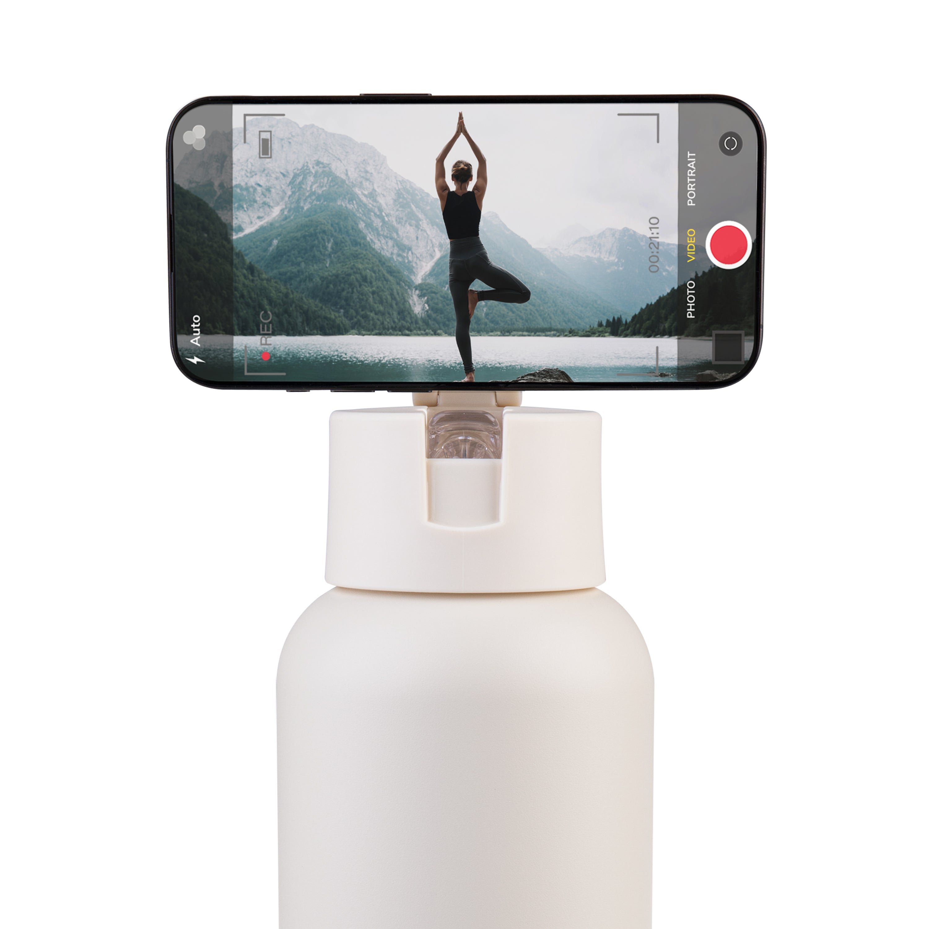 Oasis Moda Mag-Grip Ceramic Lined Triple Wall Drink Bottle 1L - Alabaster