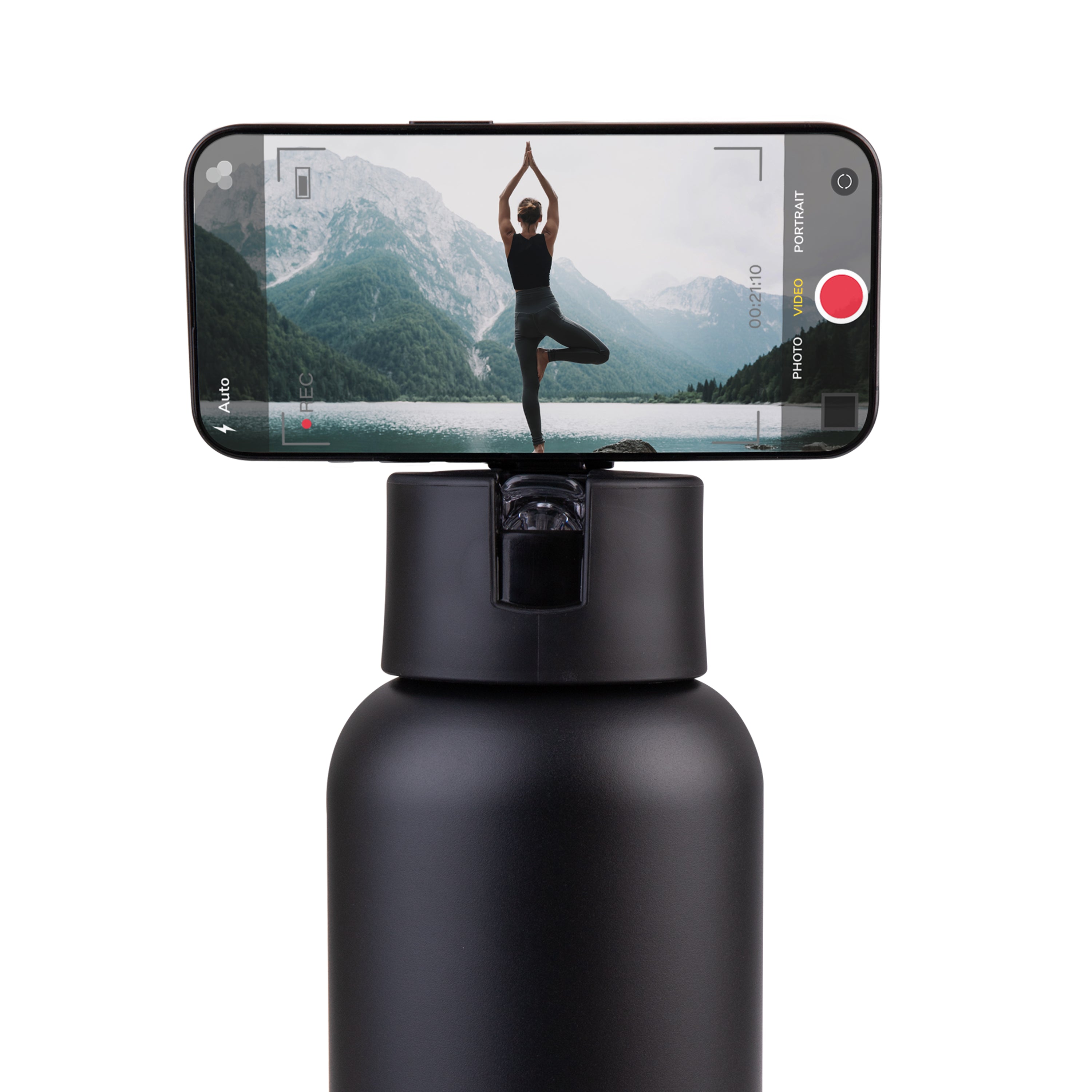 Oasis Moda Mag-Grip Ceramic Lined Triple Wall Drink Bottle 1L - Black