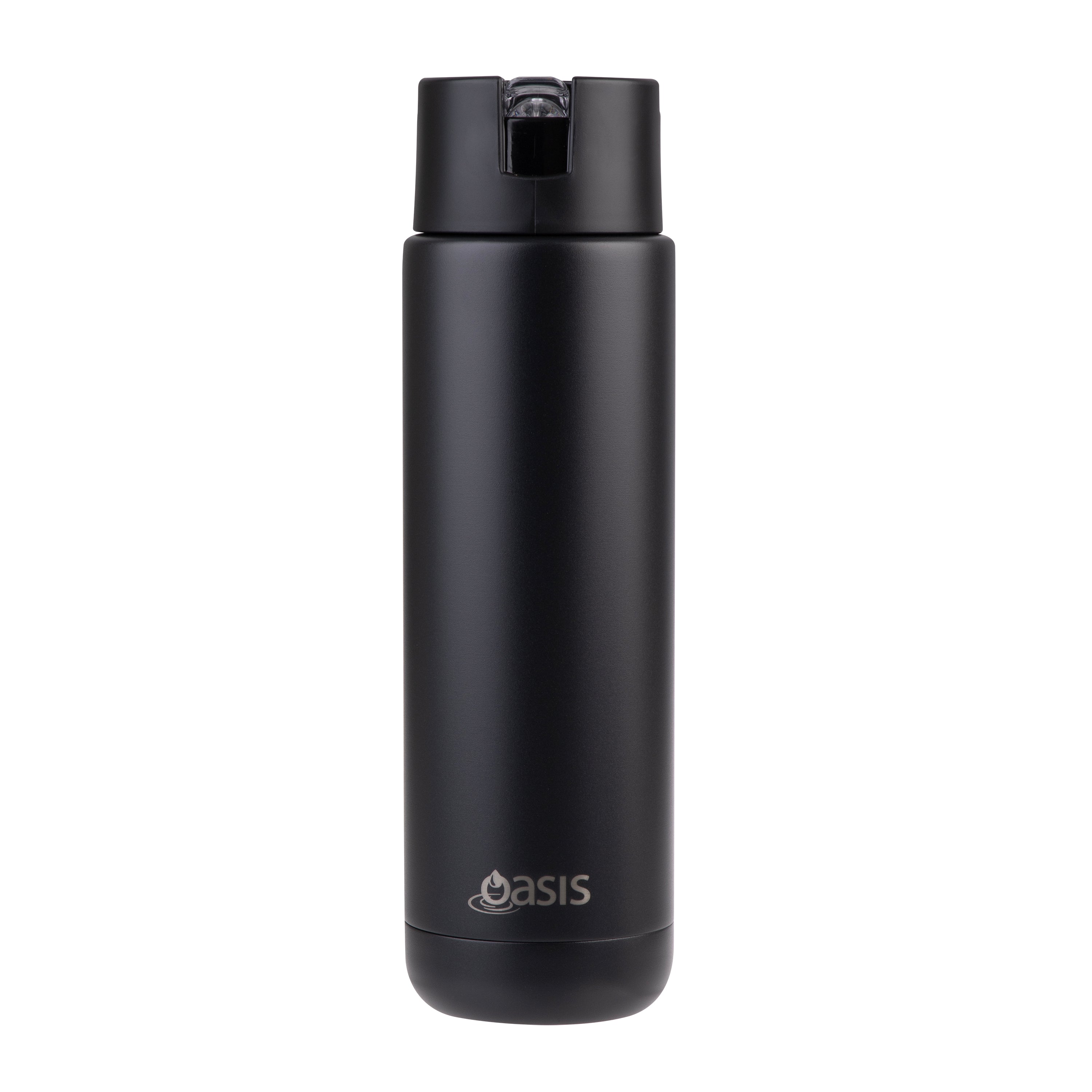 Oasis Moda Ceramic Lined Triple Wall Drink Bottle 700ml - Black