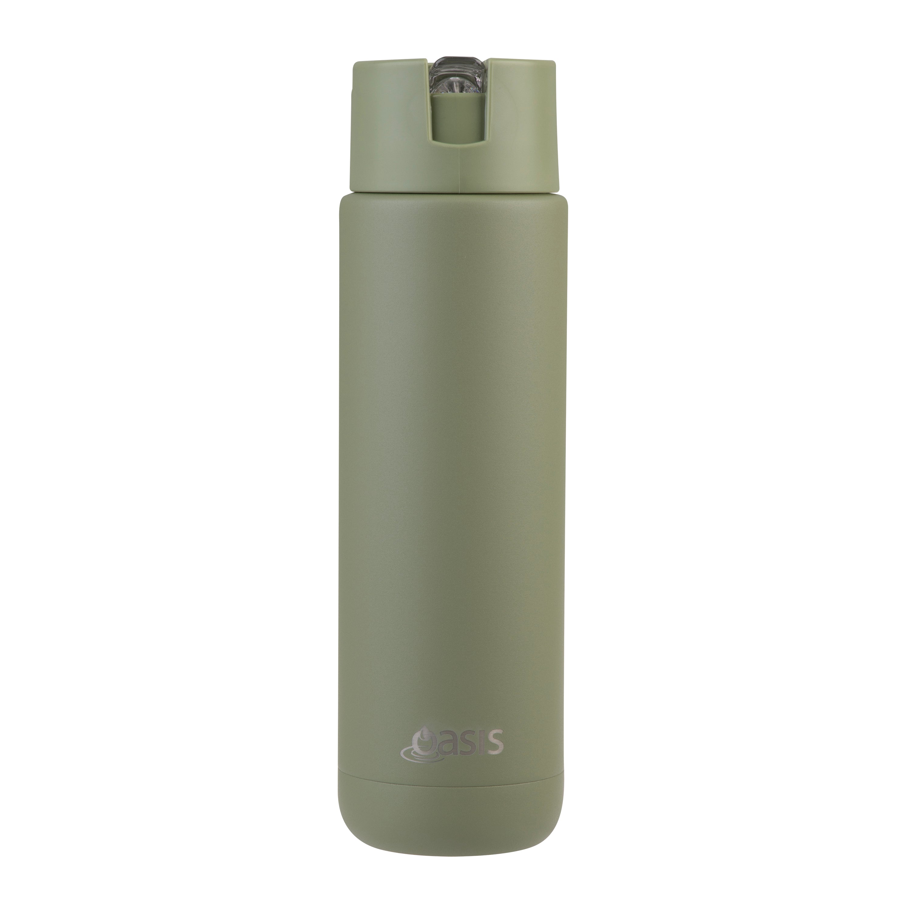 Oasis Moda Ceramic Lined Triple Wall Drink Bottle 700ml - Olive Green