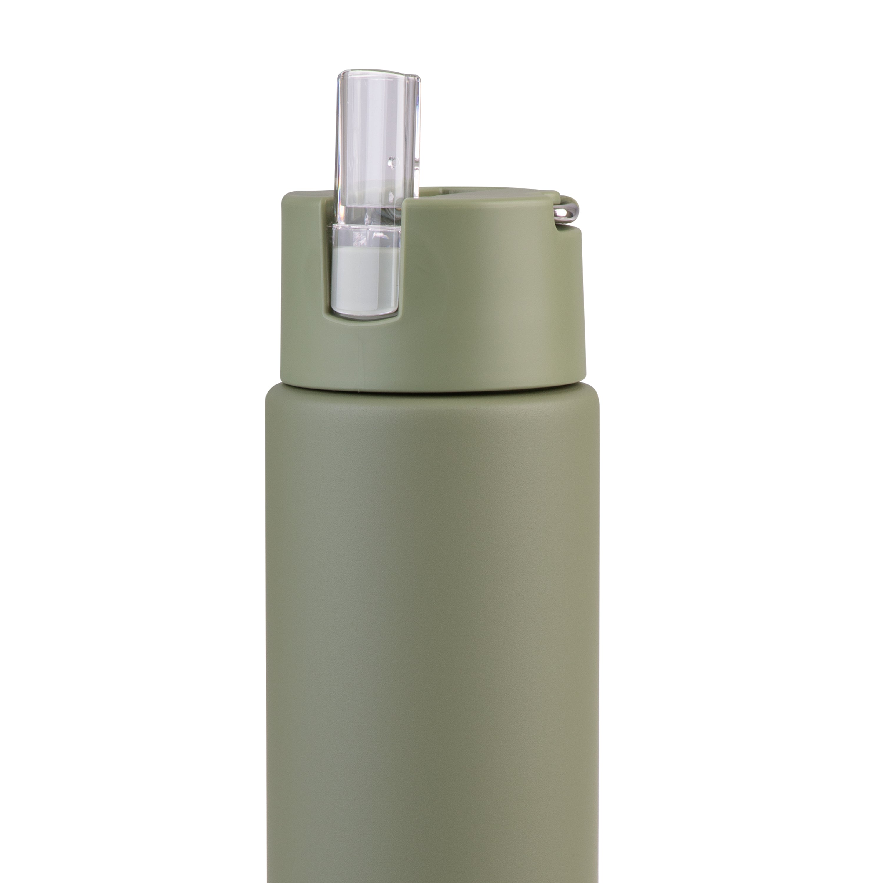 Oasis Moda Ceramic Lined Triple Wall Drink Bottle 700ml - Olive Green