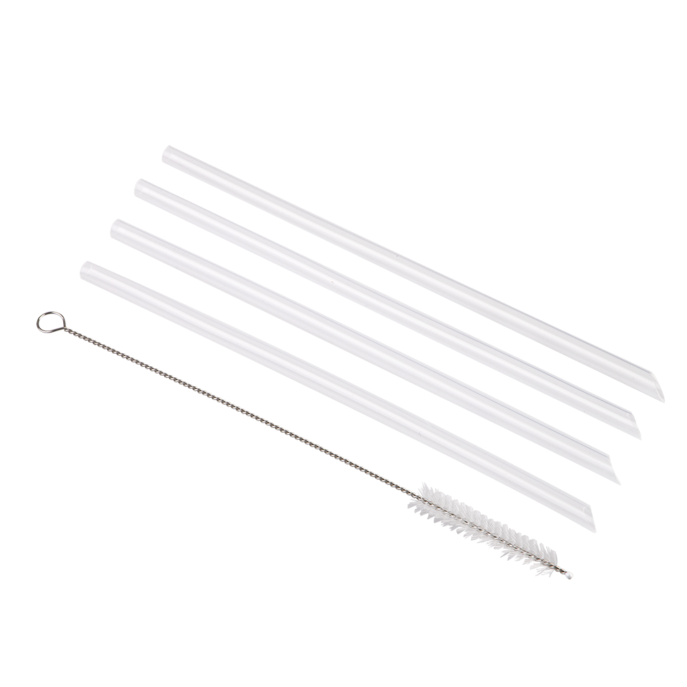 Oasis Drink Bottle Straws Set 4 with Cleaning Brush