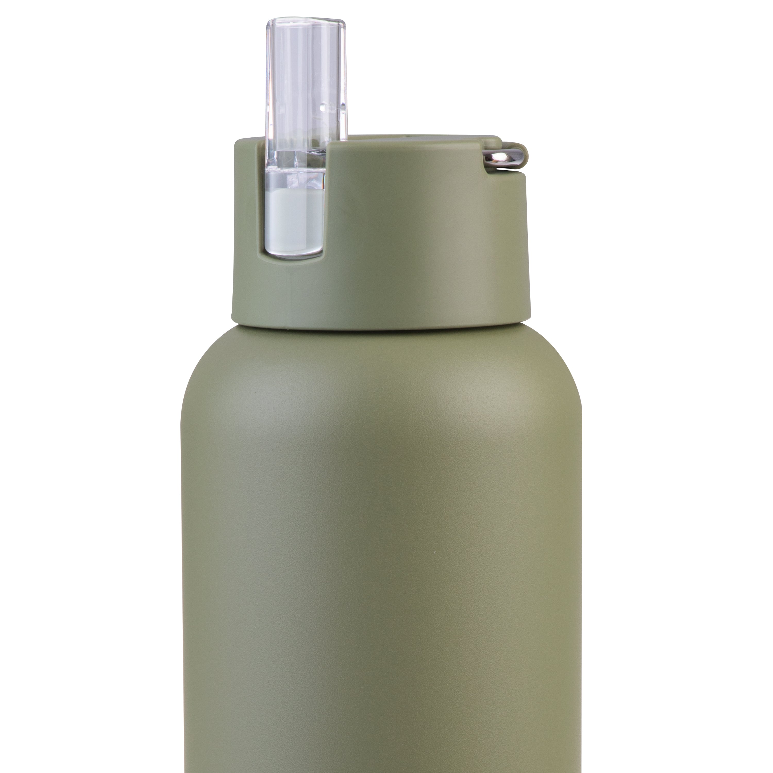 Oasis Moda Ceramic Lined Triple Wall Drink Bottle 1L  - Olive Green