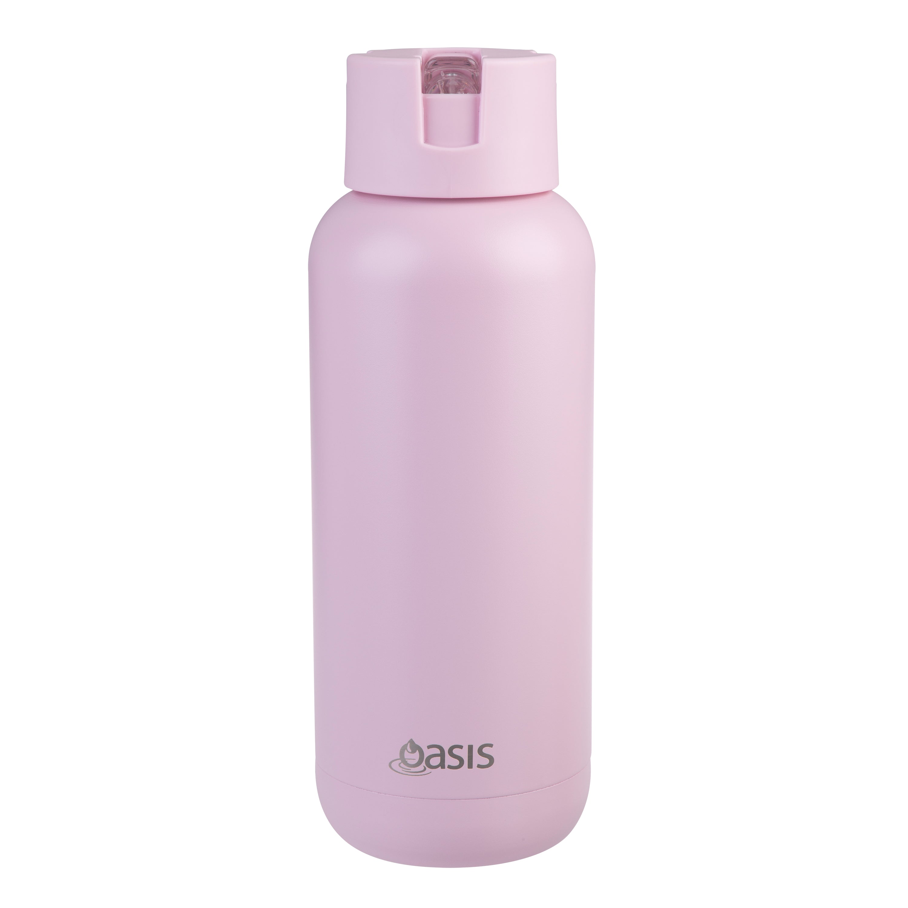 Oasis Moda Ceramic Lined Triple Wall Drink Bottle 1L  - Pink Lemonade