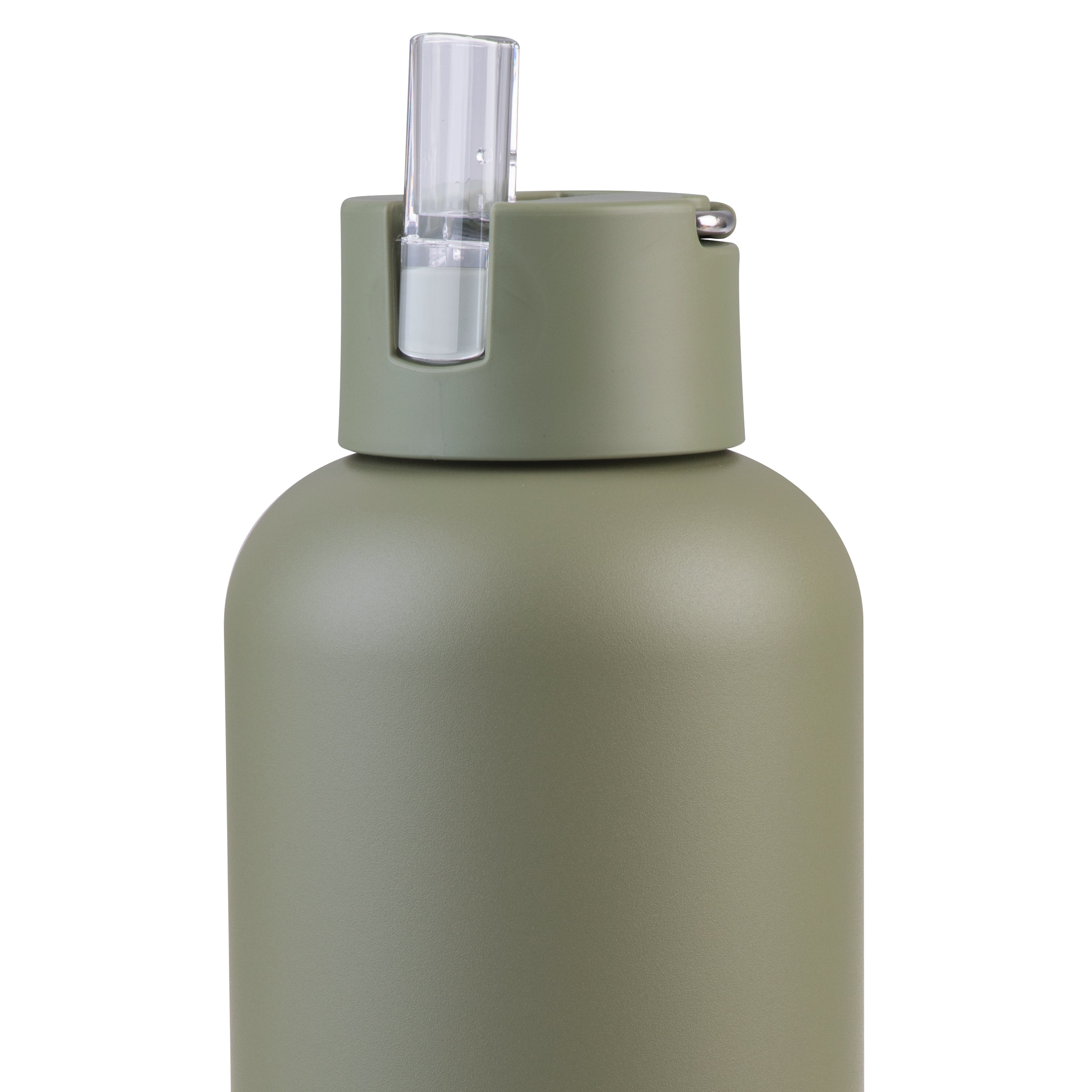 Oasis Ceramic Lined Stainless Steel Triple Wall Drink Bottle 1.5L - Olive Green
