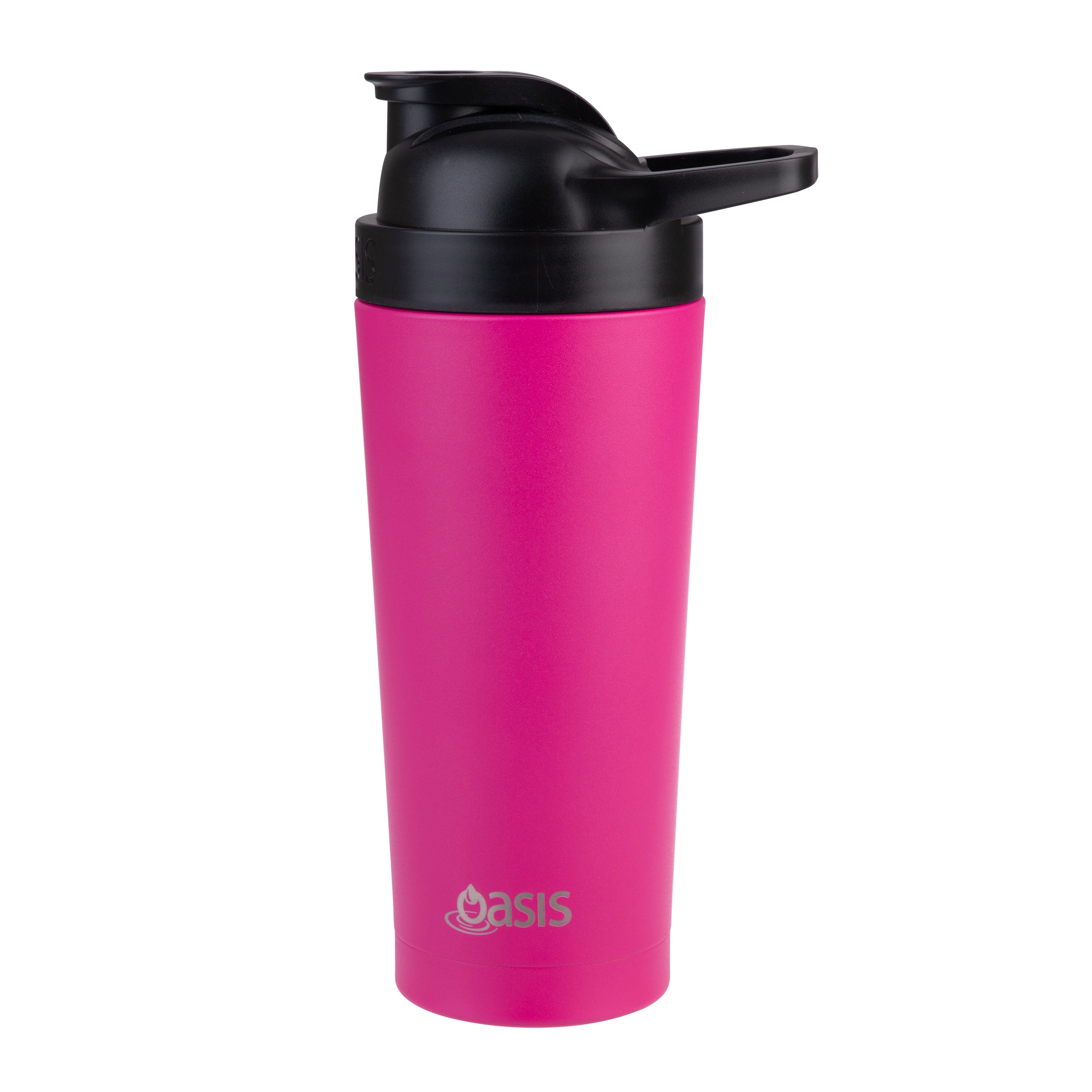 Oasis Stainless Steel Double Wall Protein Shaker 700ml - Fuchsia