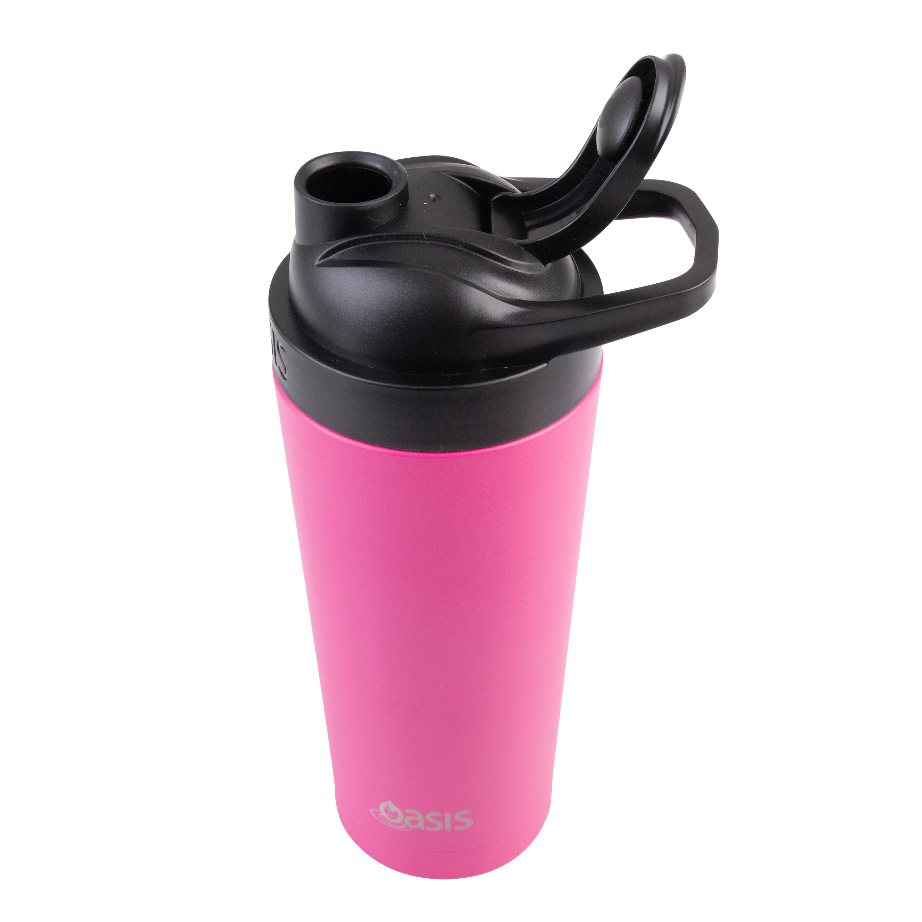 Oasis Stainless Steel Double Wall Protein Shaker 700ml - Fuchsia