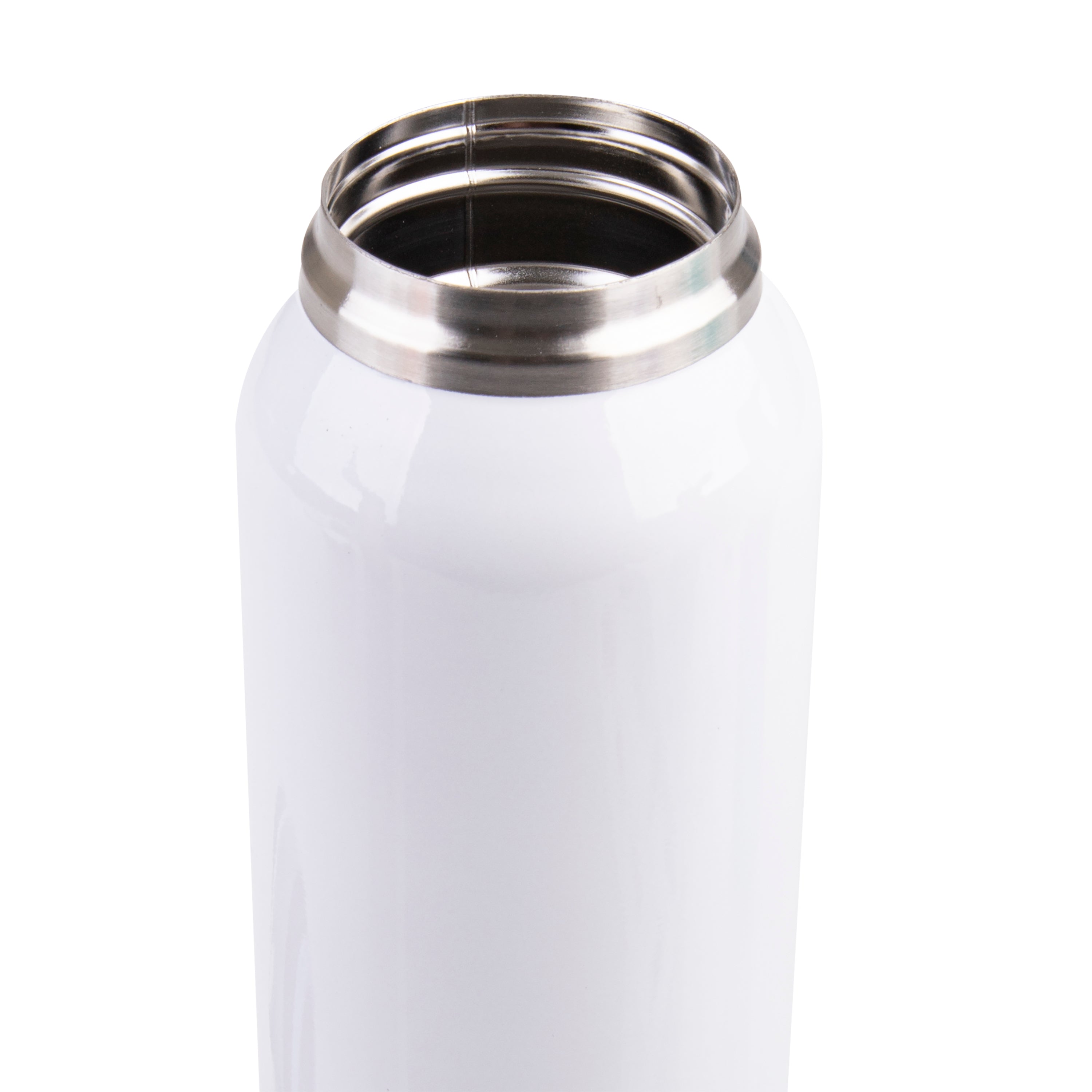 Oasis Double Wall Insulated Sports Bottle with Straw 500ml - White