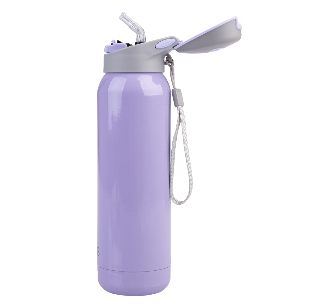 Oasis Double Wall Insulated Sports Bottle with Straw 500ml - Lilac