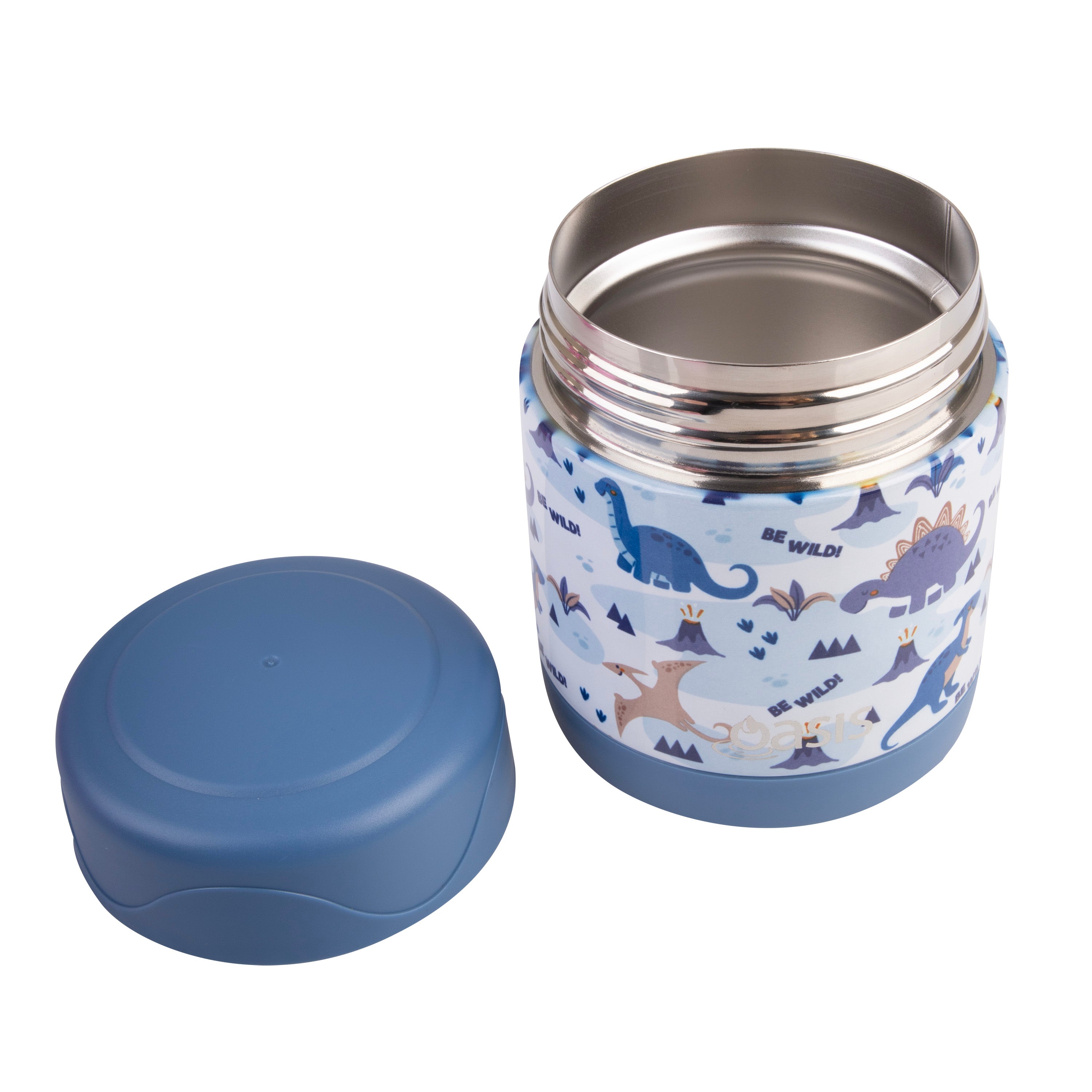 Oasis Stainless Steel Double Wall Food Flask 300ml - Dinosaur Land