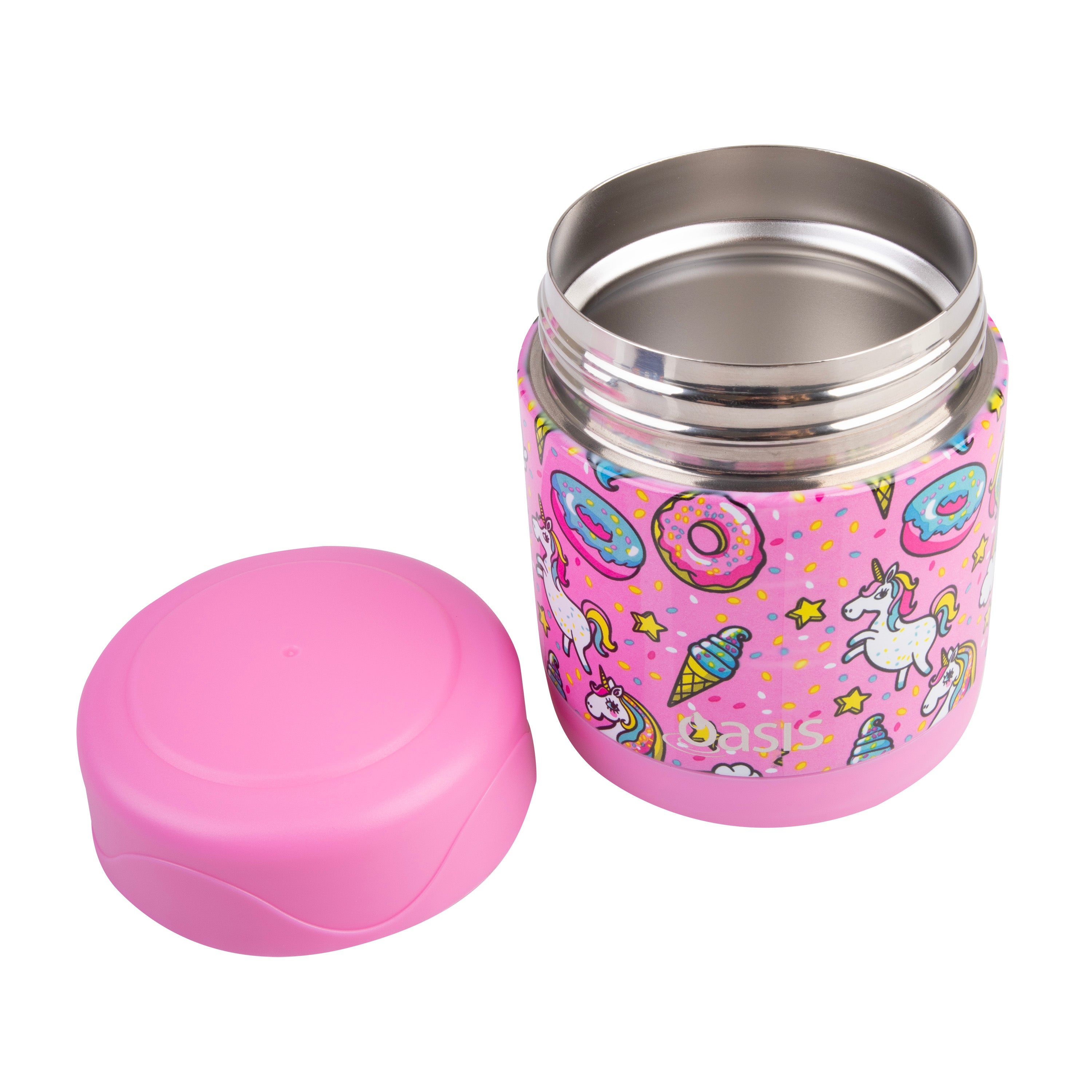 Oasis Stainless Steel Double Wall Food Flask 300ml - Unicorn