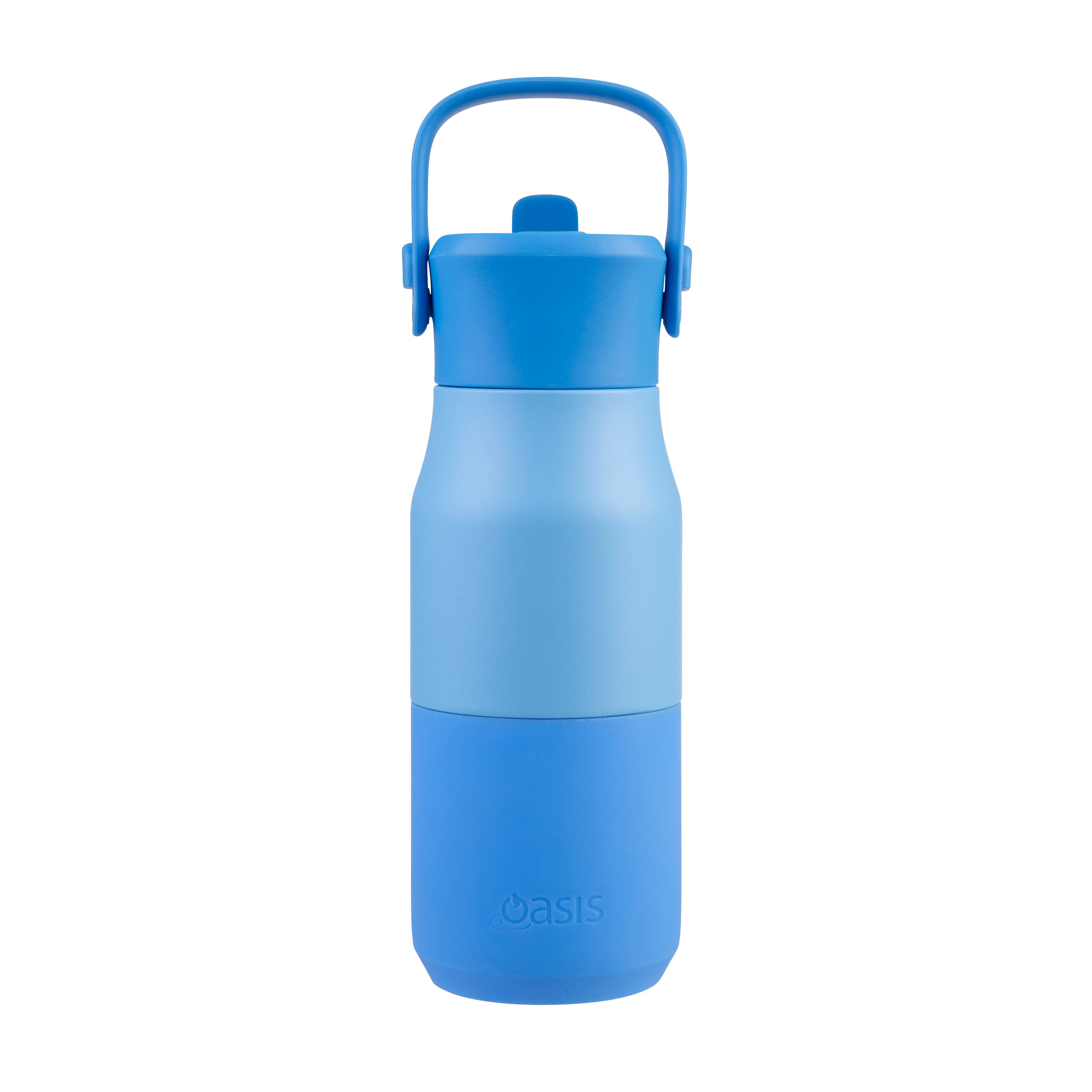 Oasis Stainless Steel Double Wall Drink Bottle with Sipper 400ml - Blue