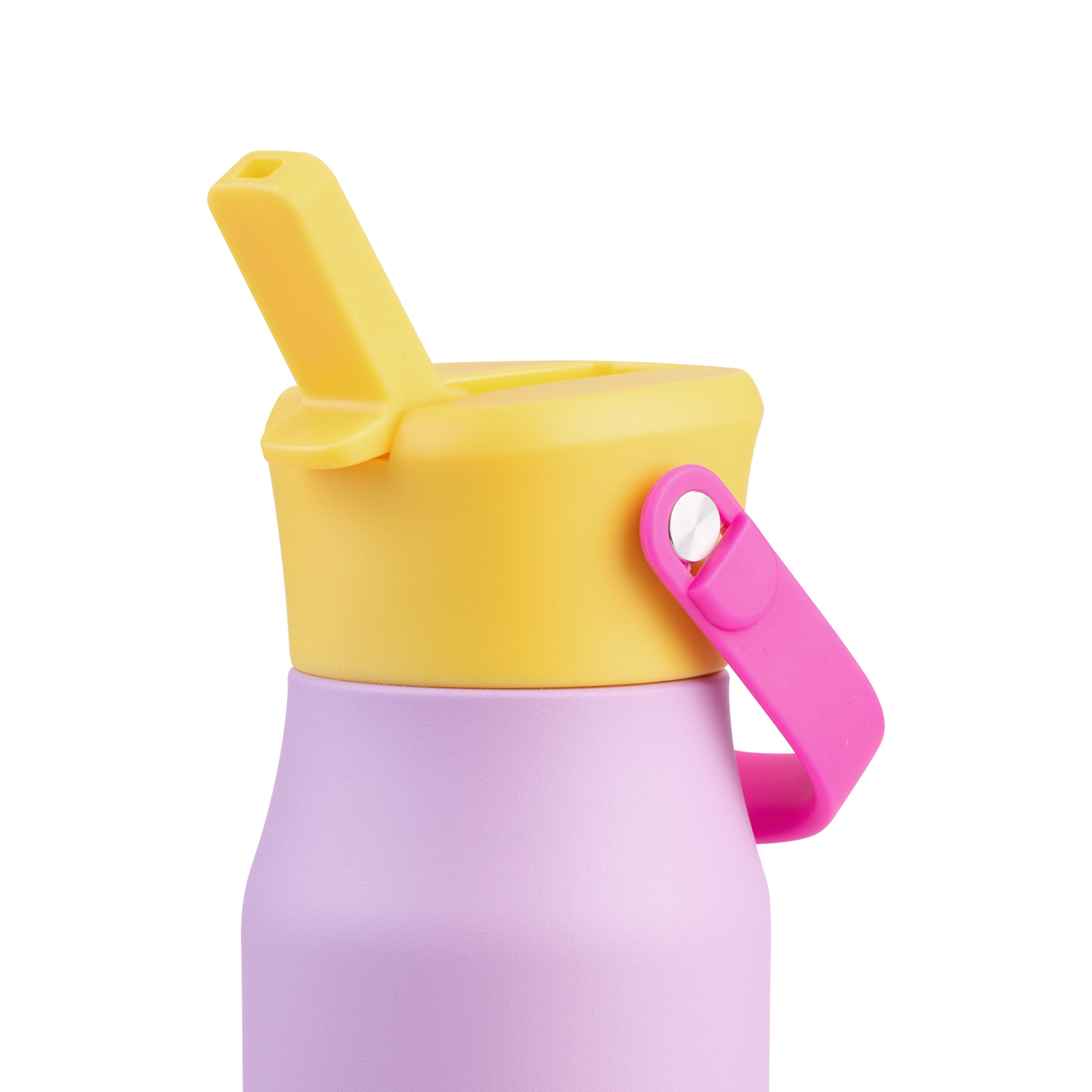 Oasis Stainless Steel Double Wall Drink Bottle with Sipper 400ml - Bubblegum Pink