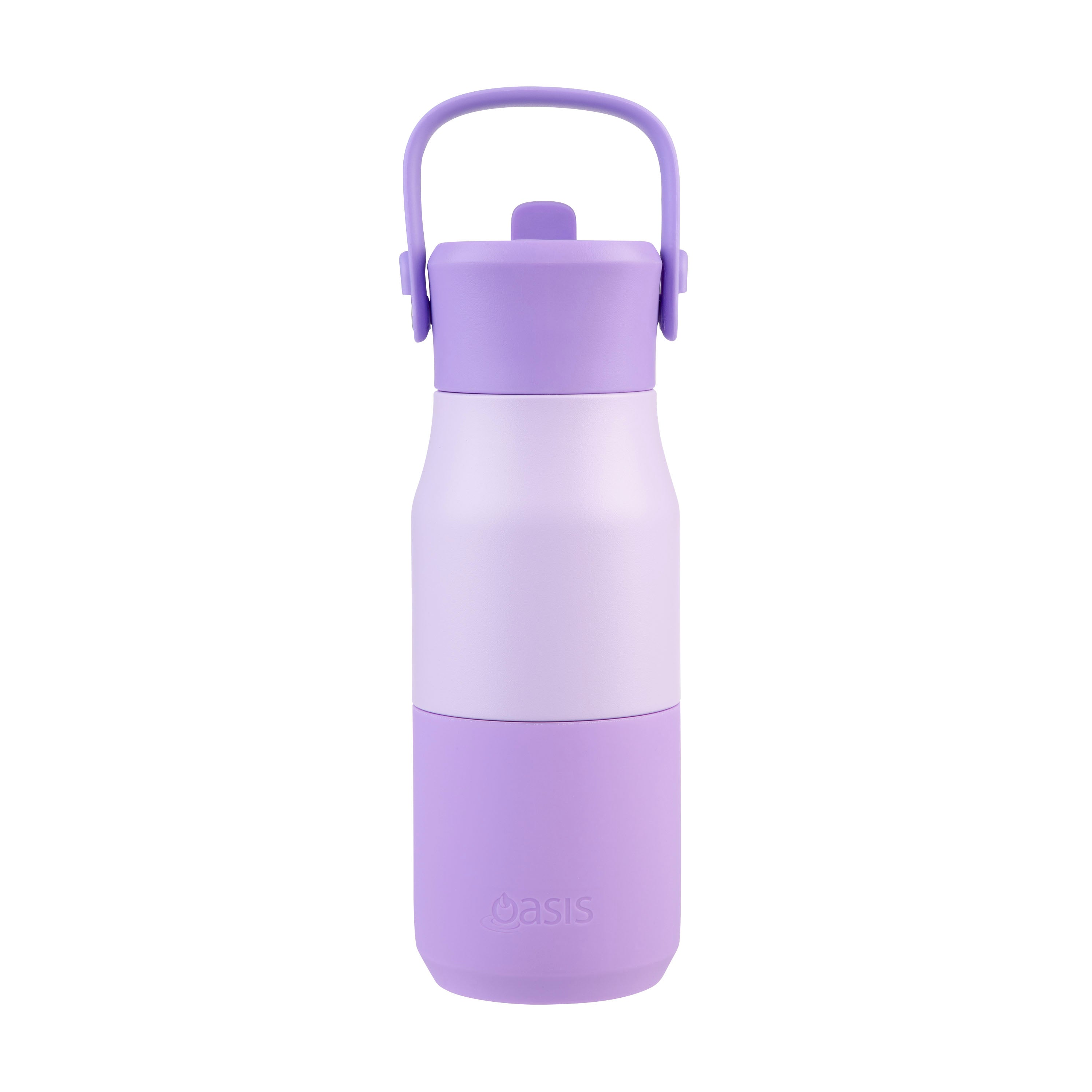 Oasis Stainless Steel Double Wall Drink Bottle with Sipper 400ml - Lilac