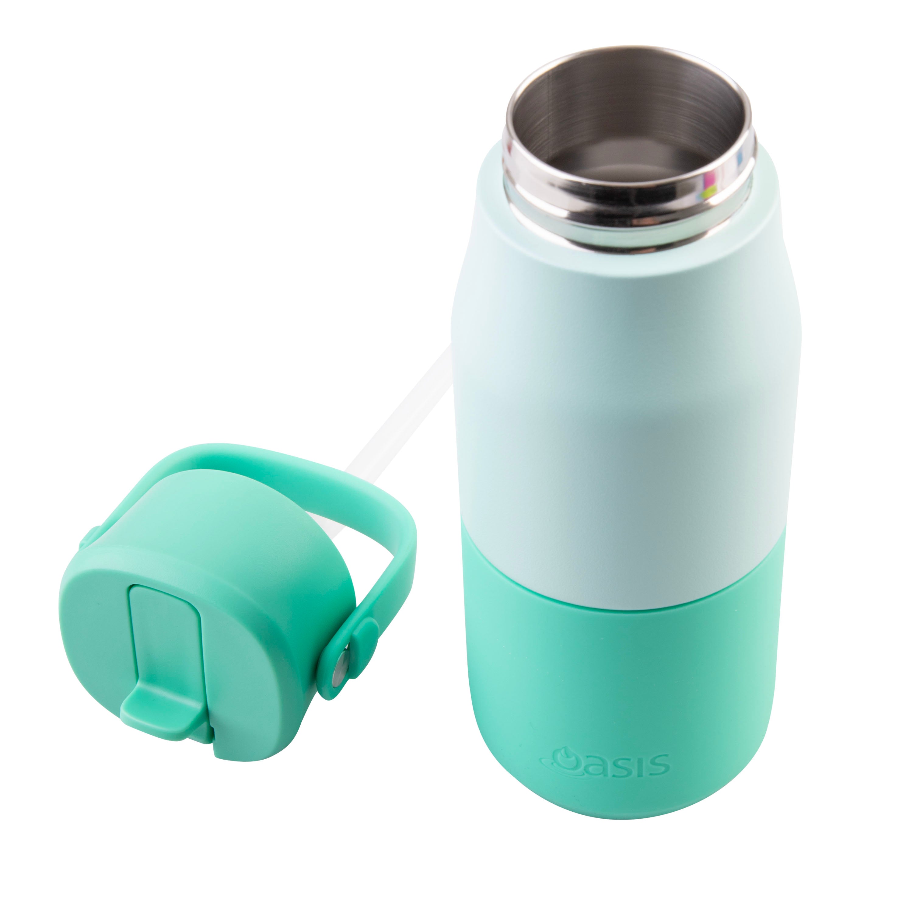 Oasis Stainless Steel Double Wall Drink Bottle with Sipper 400ml - Mint
