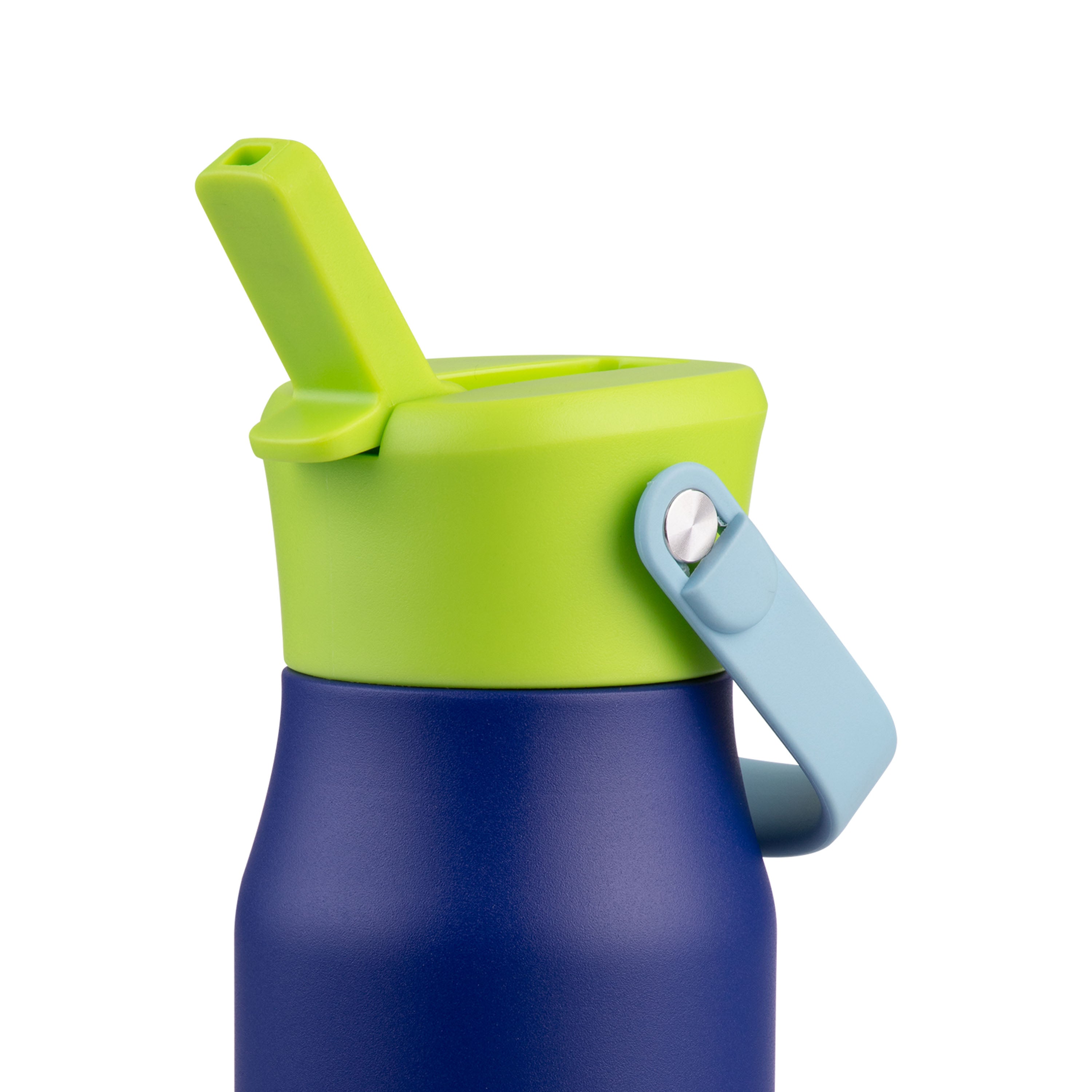 Oasis Stainless Steel Double Wall Drink Bottle with Sipper 400ml - Peacock Blue