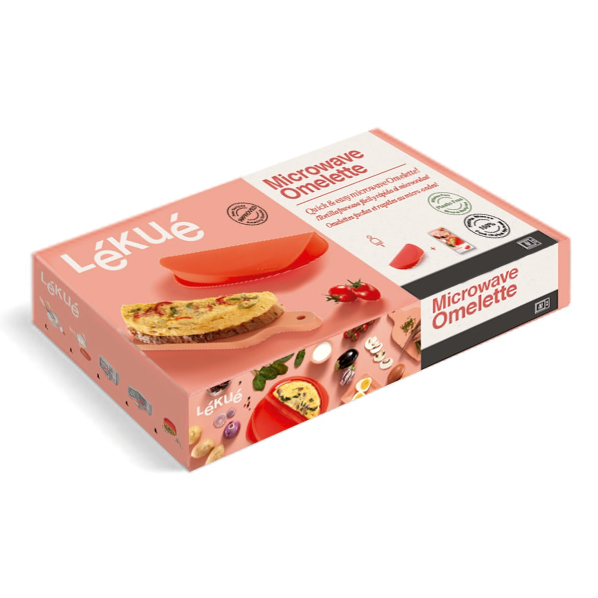 Lékué Microwave Omelette Maker 250ml Red