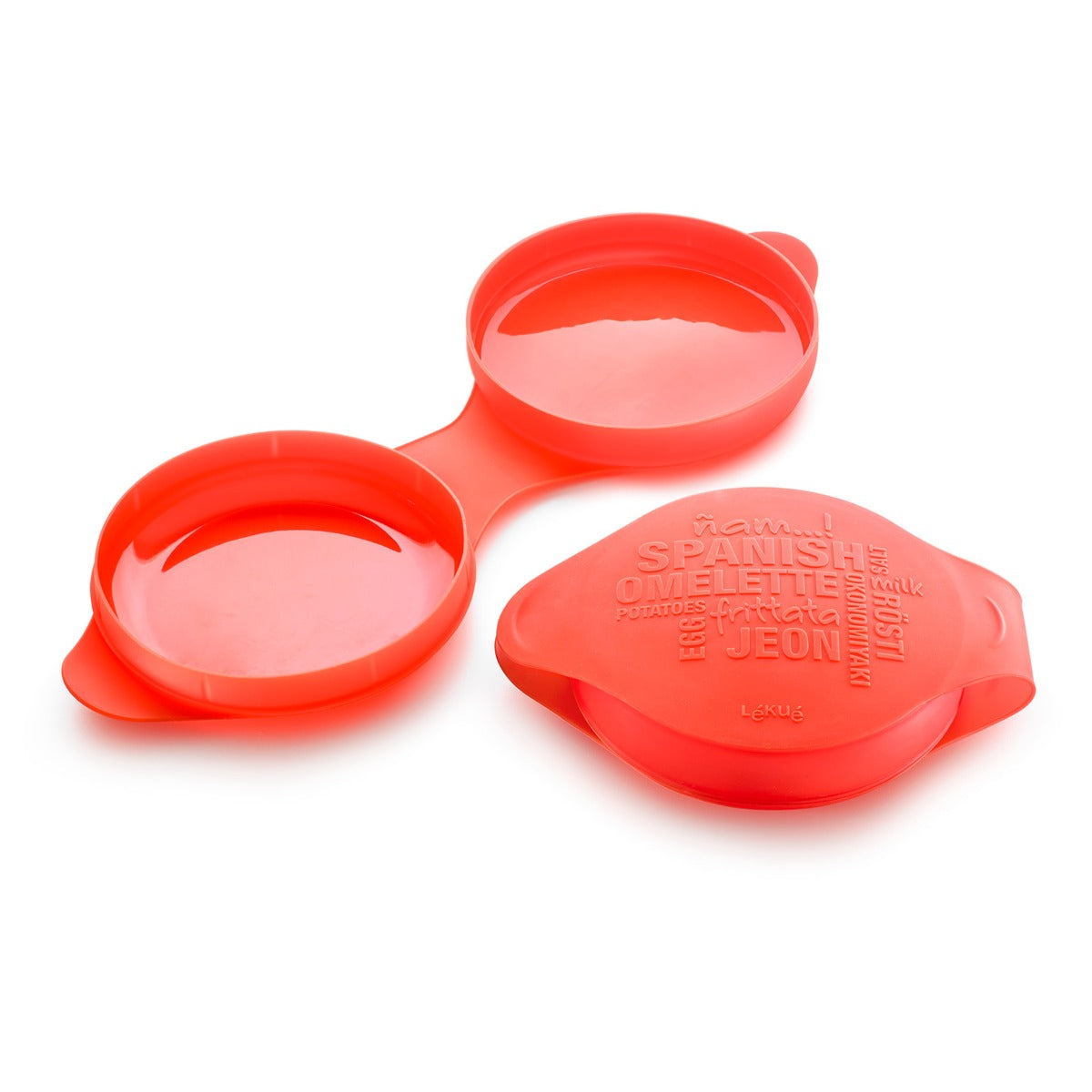 Lékué Microwave Spanish Omelette Maker 800ml Red