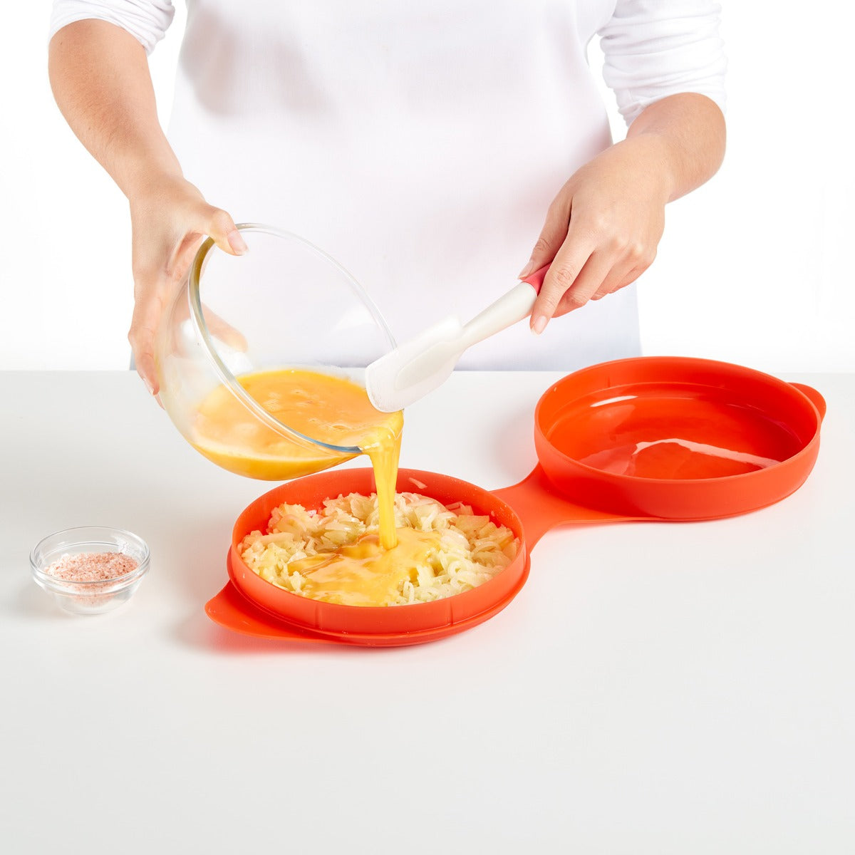 Lékué Microwave Spanish Omelette Maker 800ml Red