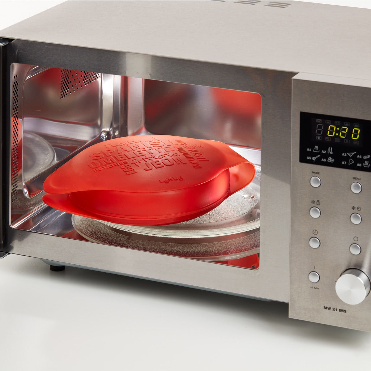 Lékué Microwave Spanish Omelette Maker 800ml Red