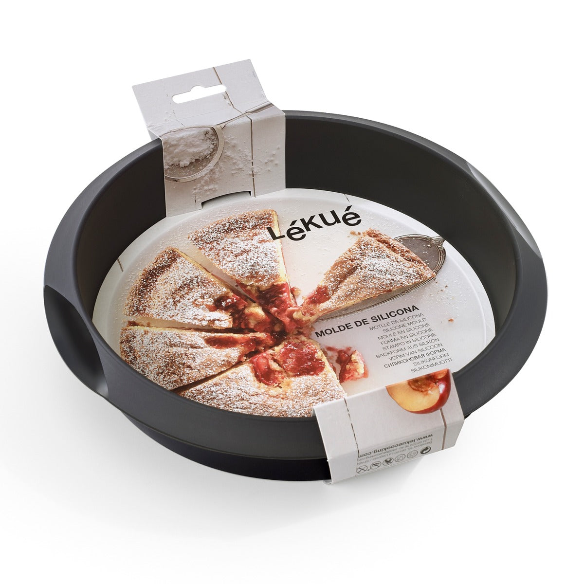 Lékué Round Cake Mould 26cm/2.75L Red