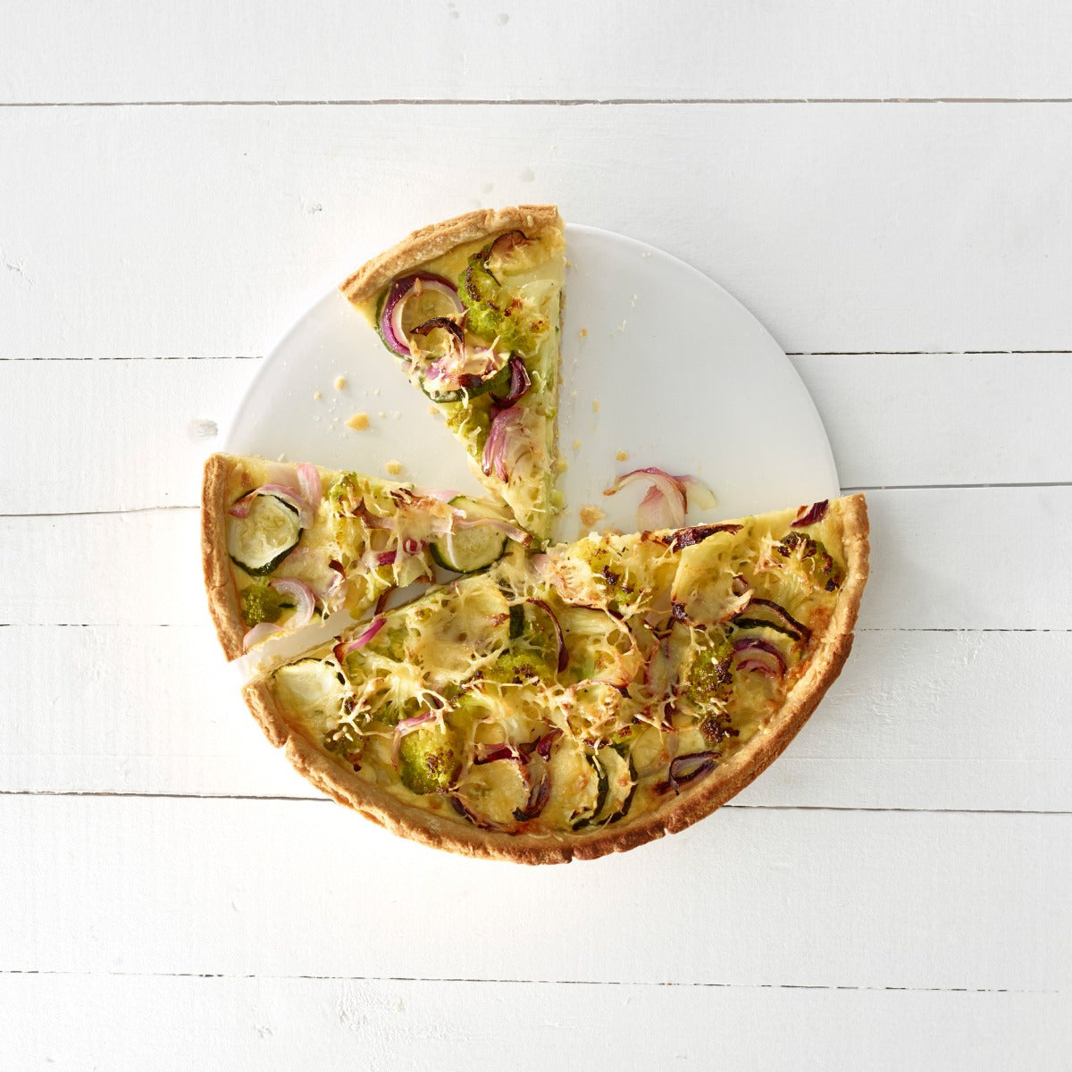 Lékué Quiche Mould with Ceramic Plate 28cm/1.5L Red