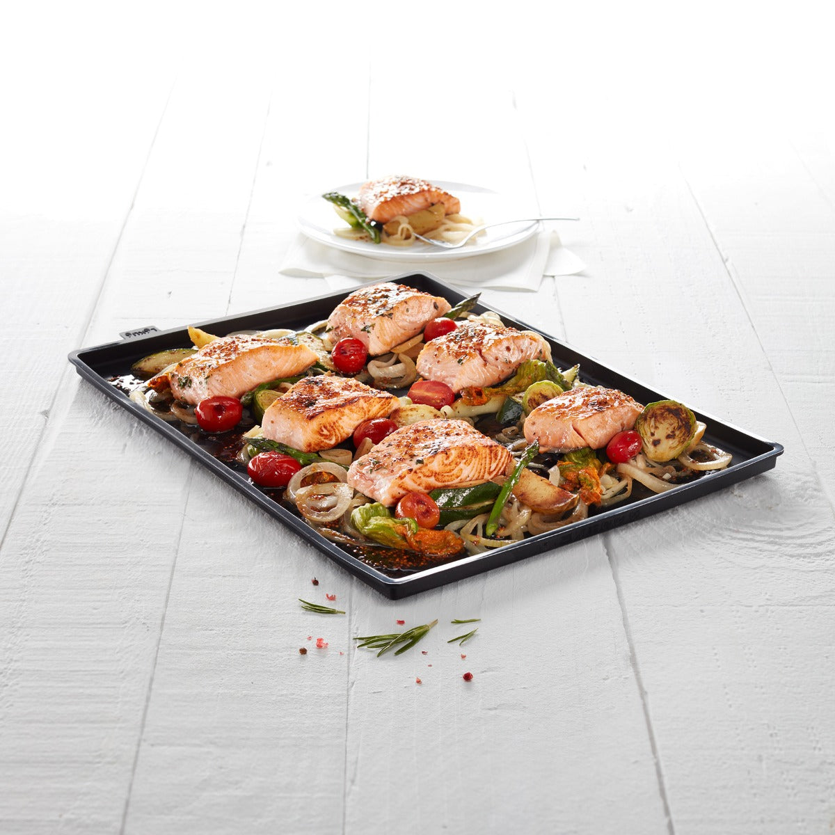 Lékué Non Spill Baking Sheet 40 x 30cm Black